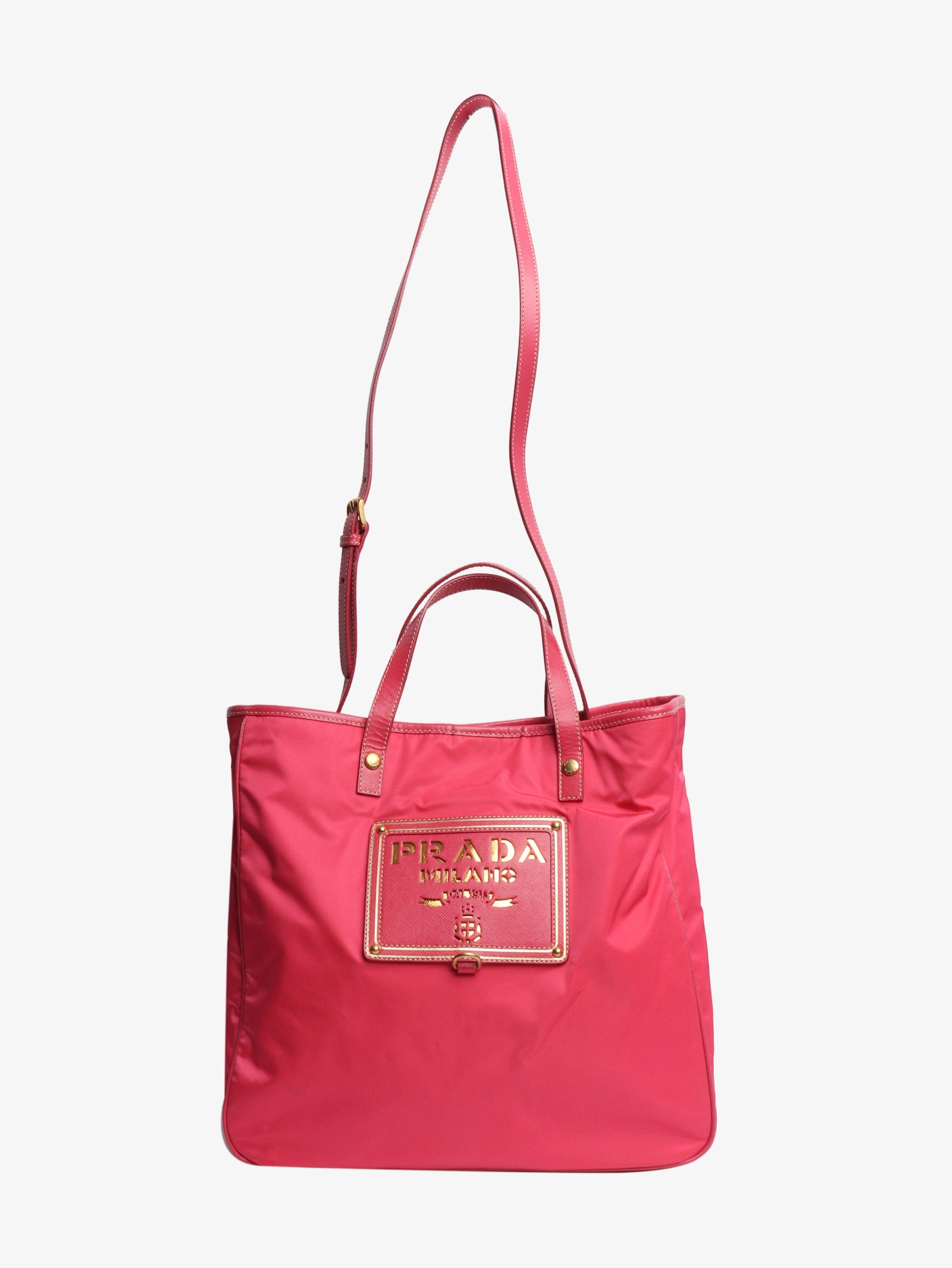 Prada Pink nylon tote bag Size ONE SIZE - 1 Thumbnail