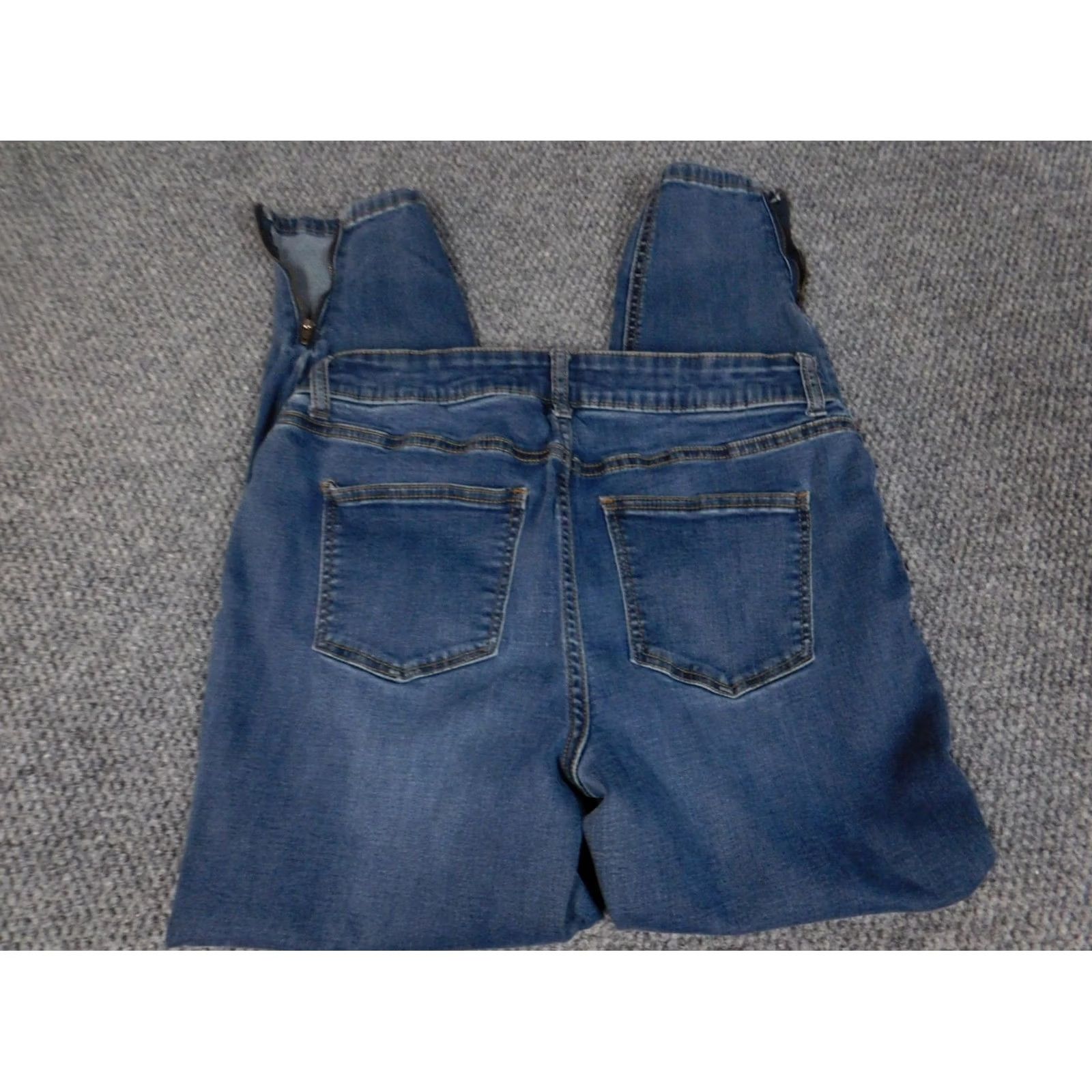 Vintage Maurices Womens Jeans Regular Large Blue Skinny Ankle Zip Denim Size 36" / US 14 / IT 50 - 6 Thumbnail