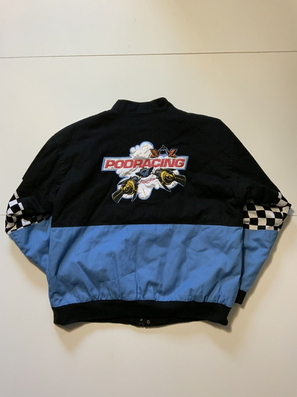 Star Wars Star Wars Pod Racing BoxLunch Anakin Checkered Bomber Jacket Size US XXL / EU 58 / 5 - 2 Thumbnail