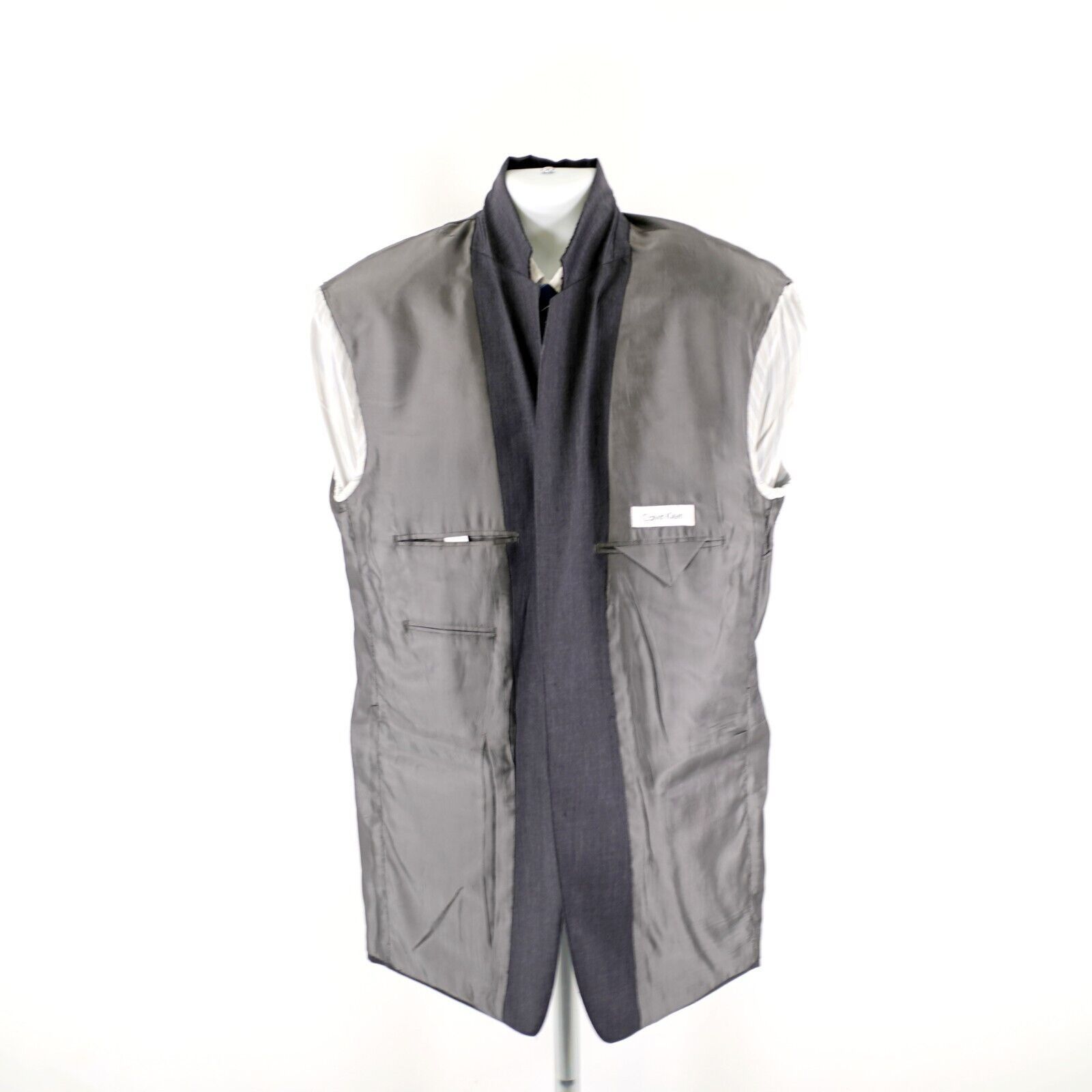 Calvin Klein Calvin Klein Wool Gray 2 Button 2 Piece Suit 42L 36/32 High Size 42L - 13 Thumbnail