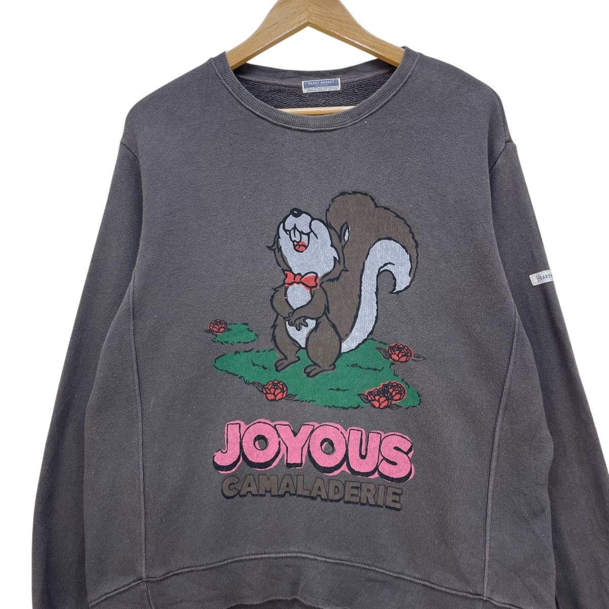 Japanese Brand 💥Vintage Heart Market Printed Squirrel Pullover Size US M / EU 48-50 / 2 - 4 Thumbnail