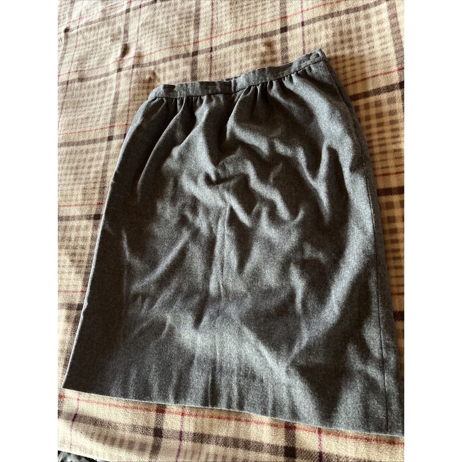 Pendleton Vintage Pendleton Women’s Wool Maxi Skirt 14 Minimalist Gray Size 36" / US 14 / IT 50 - 2 Thumbnail