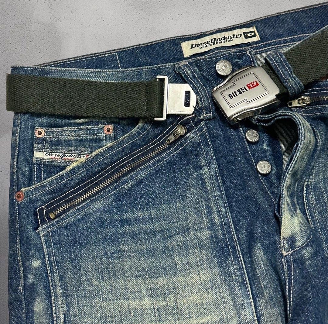 Diesel × Jean × Vintage Y2K Diesel Relaxed Double Thigh Front Pocket Jeans Size US 34 / EU 50 - 5 Thumbnail