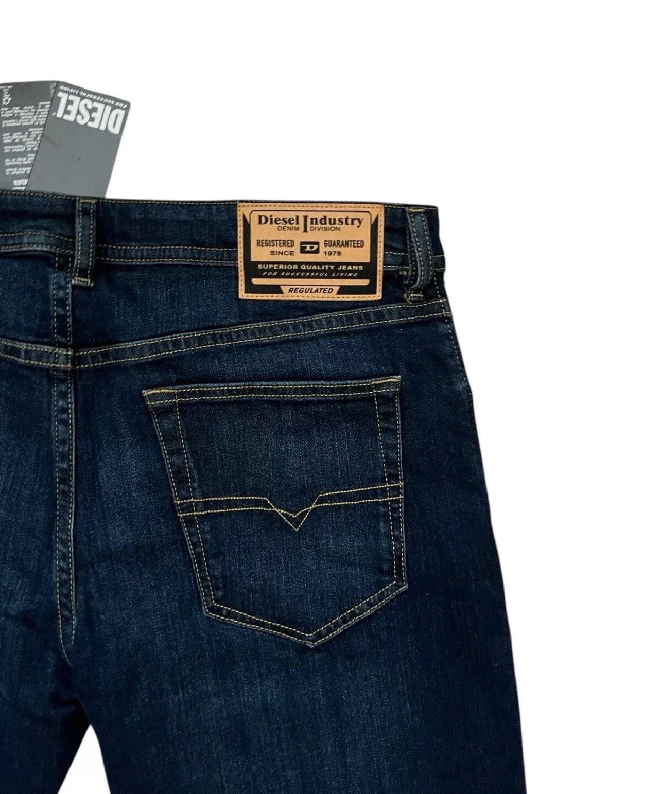 Diesel Diesel Mens Buster Tapered Fit Jeans RM065 Blue Size 36/32 Size US 36 / EU 52 - 6 Thumbnail