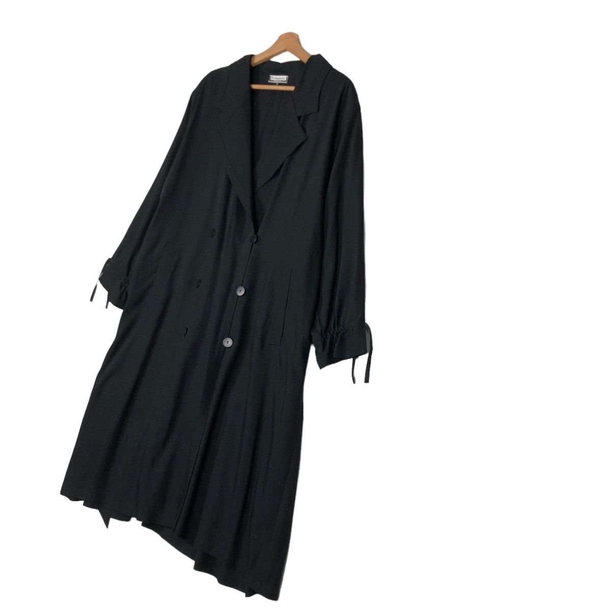 Japanese Brand 🔥Vtg Long Jacket Rich Black Primizia Inspire Yohji Yamamoto Size US M / EU 48-50 / 2 - 2 Thumbnail