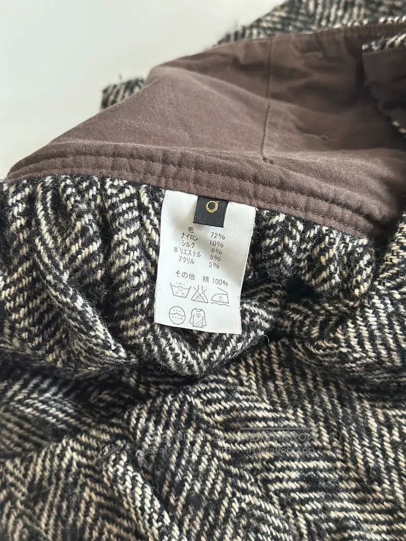 Kapital Kapital Black and gray wool blend low-waisted skirt pants Size 42" / US 20 - 8 Thumbnail