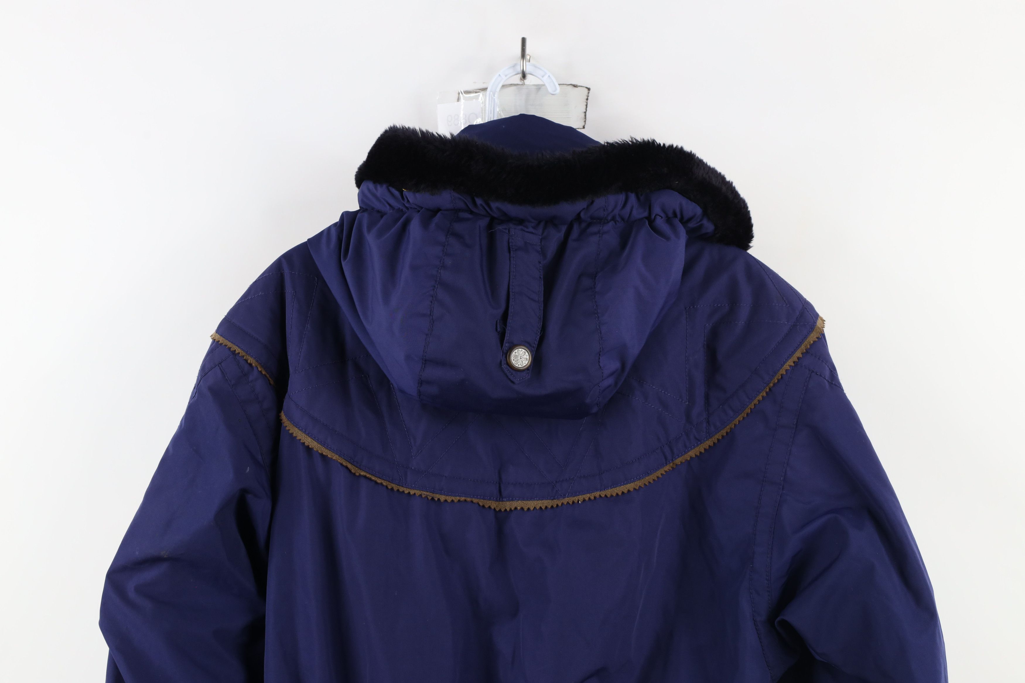Vintage Vintage 90s Streetwear Flower Hooded Skiing Puffer Jacket Size M / US 6-8 / IT 42-44 - 17 Thumbnail