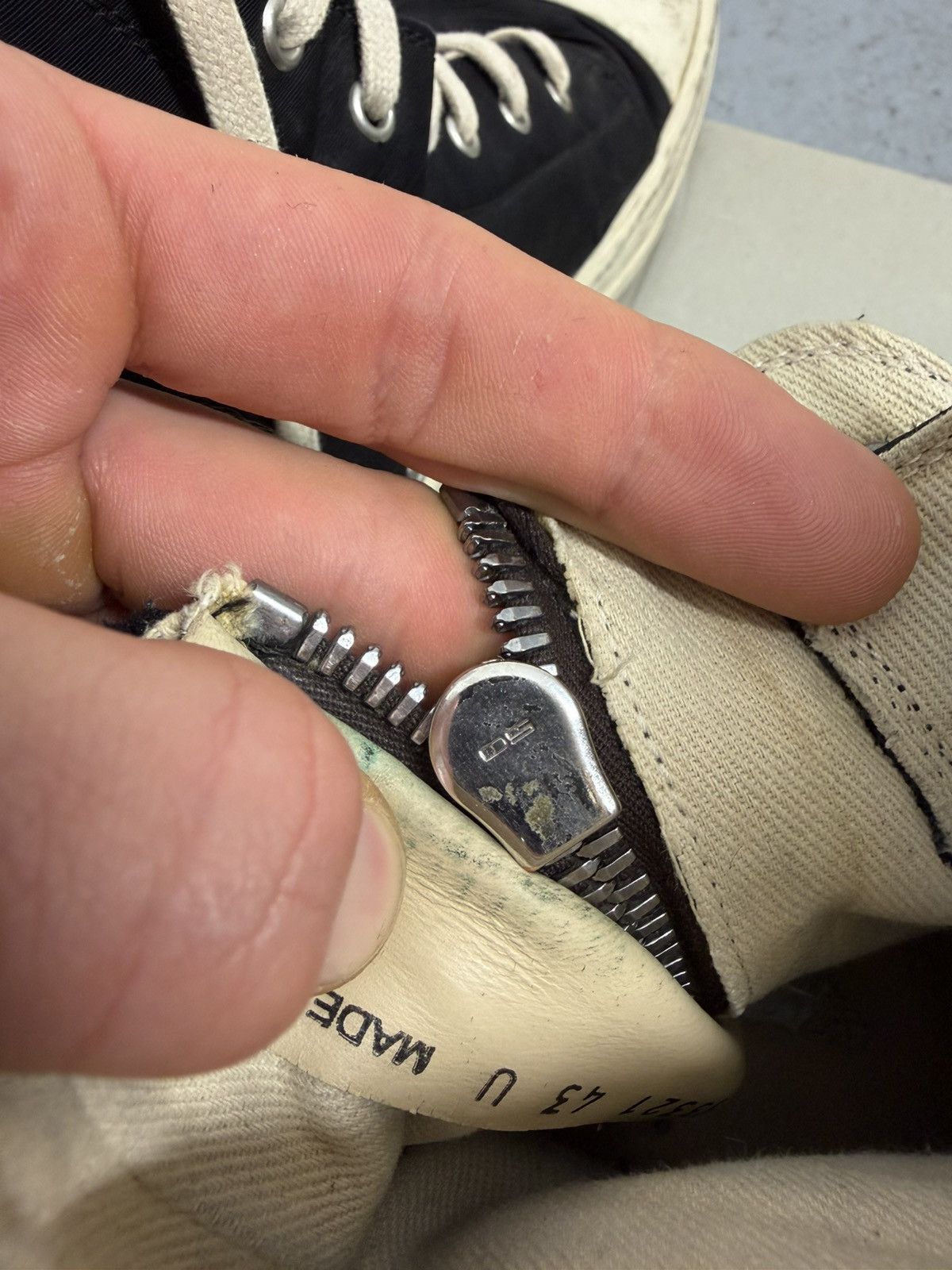 Rick Owens Drkshdw Rick Owens Drkshdw High Ramones Sneakers With Box And Bag Size US 10 / EU 43 - 11 Thumbnail