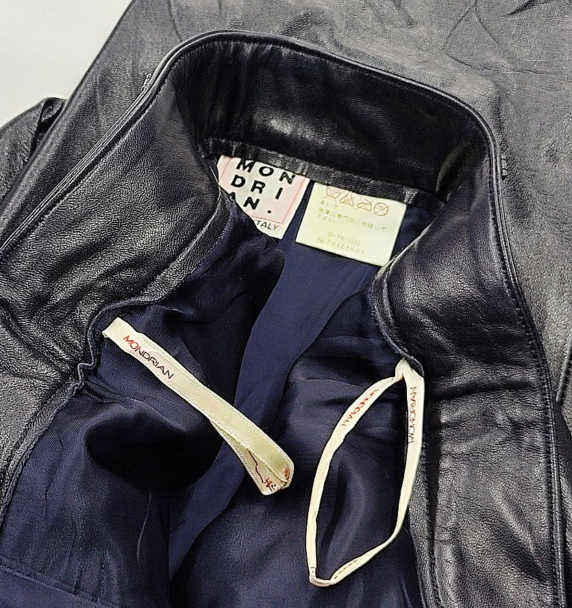 Genuine Leather MONDRIAN full leather black biker pant waist 27 inch Size 27" / US 4 / IT 40 - 3 Thumbnail