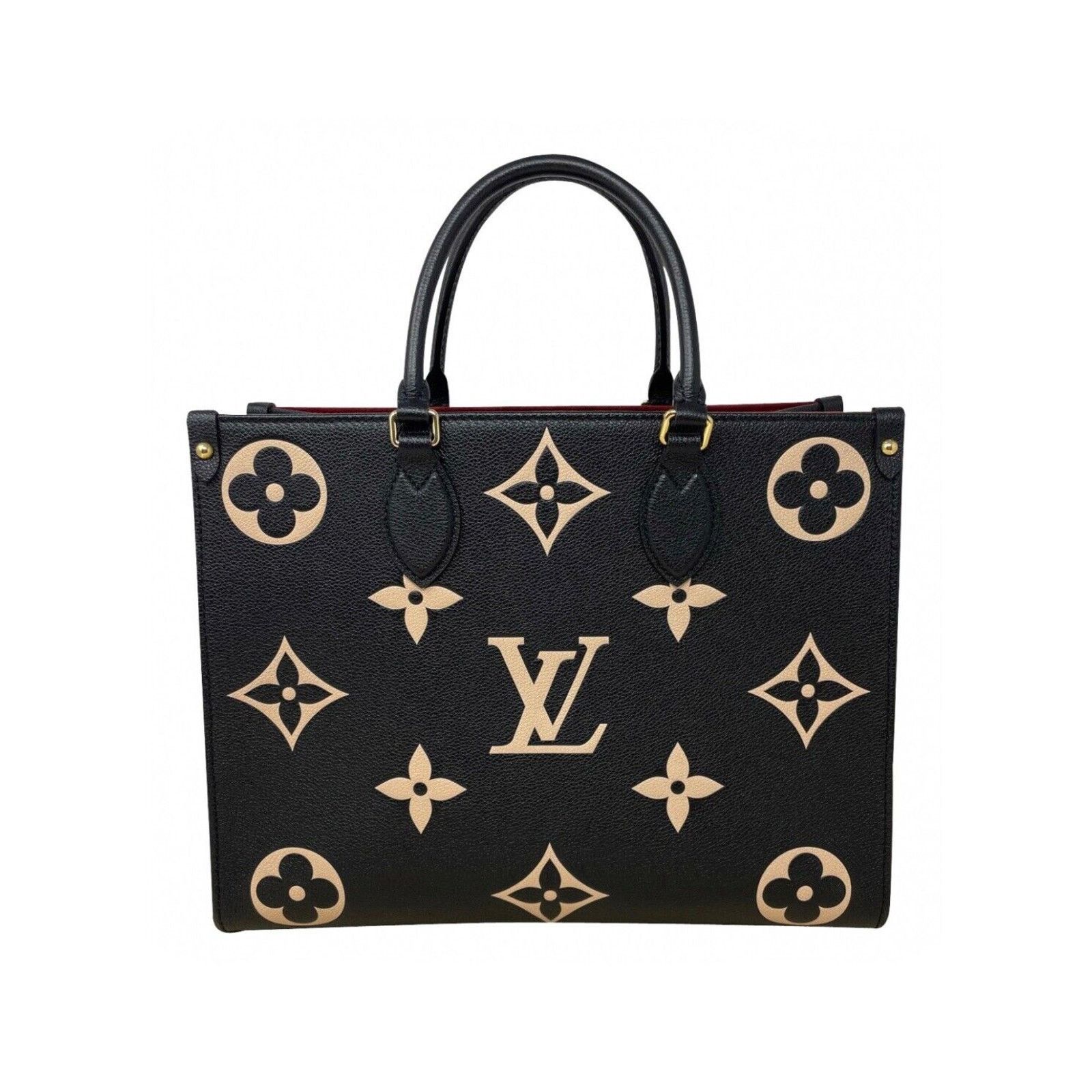 Louis Vuitton Louis Vuitton M45495 OnTheGo Tote MM Black/Beige Size ONE SIZE - 1 Thumbnail