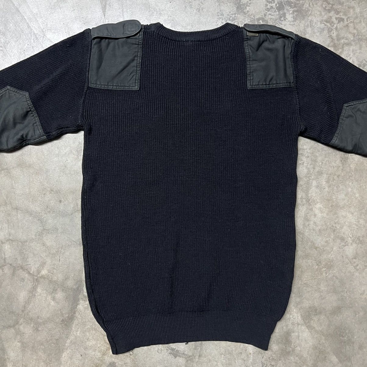 Vintage Vtg 80’s Military Patchwork Heavyweight Cable-Knit Sweater Size US XL / EU 56 / 4 - 7 Thumbnail