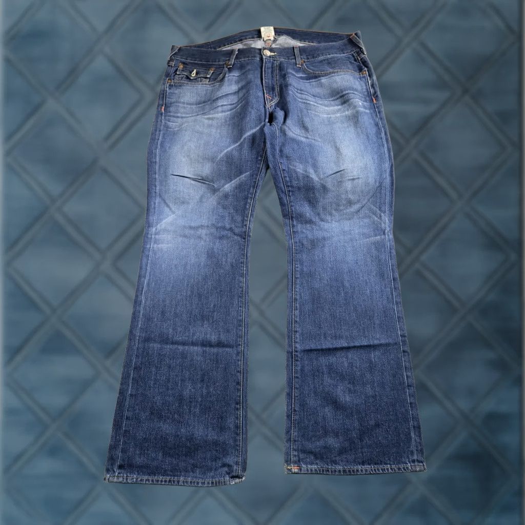 True Religion True Religion Jeans Mens 40 Blue Relaxed Straight 5-Pocket Denim USA Made Jeans Size US 40 / EU 56 - 1 Thumbnail