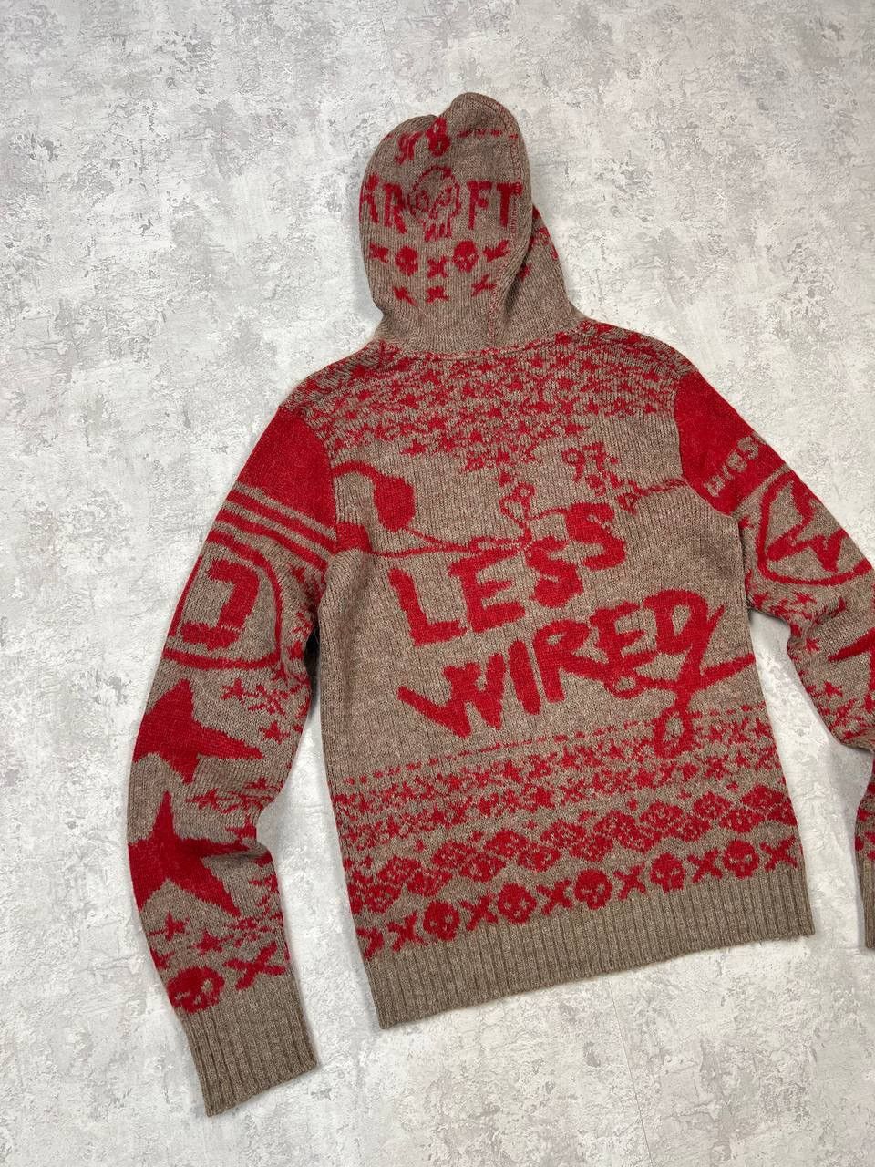 Diesel RARE Diesel Less Wired Knit Button Up Graphic Cardigan Size US XL / EU 56 / 4 - 9 Thumbnail