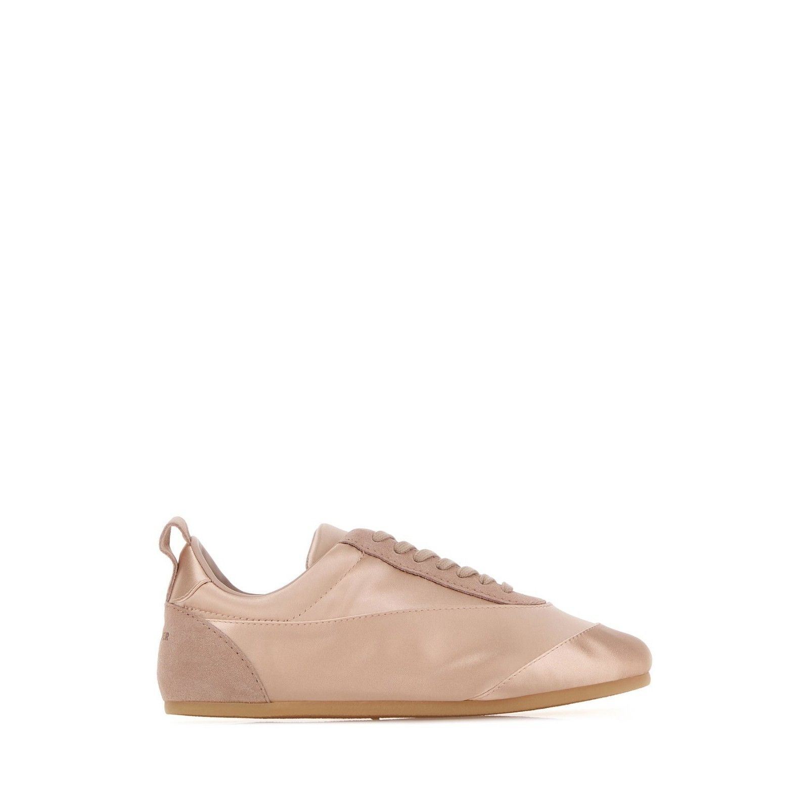JIL SANDER Pink Satin Suede Sneakers New & Authentic (Women'