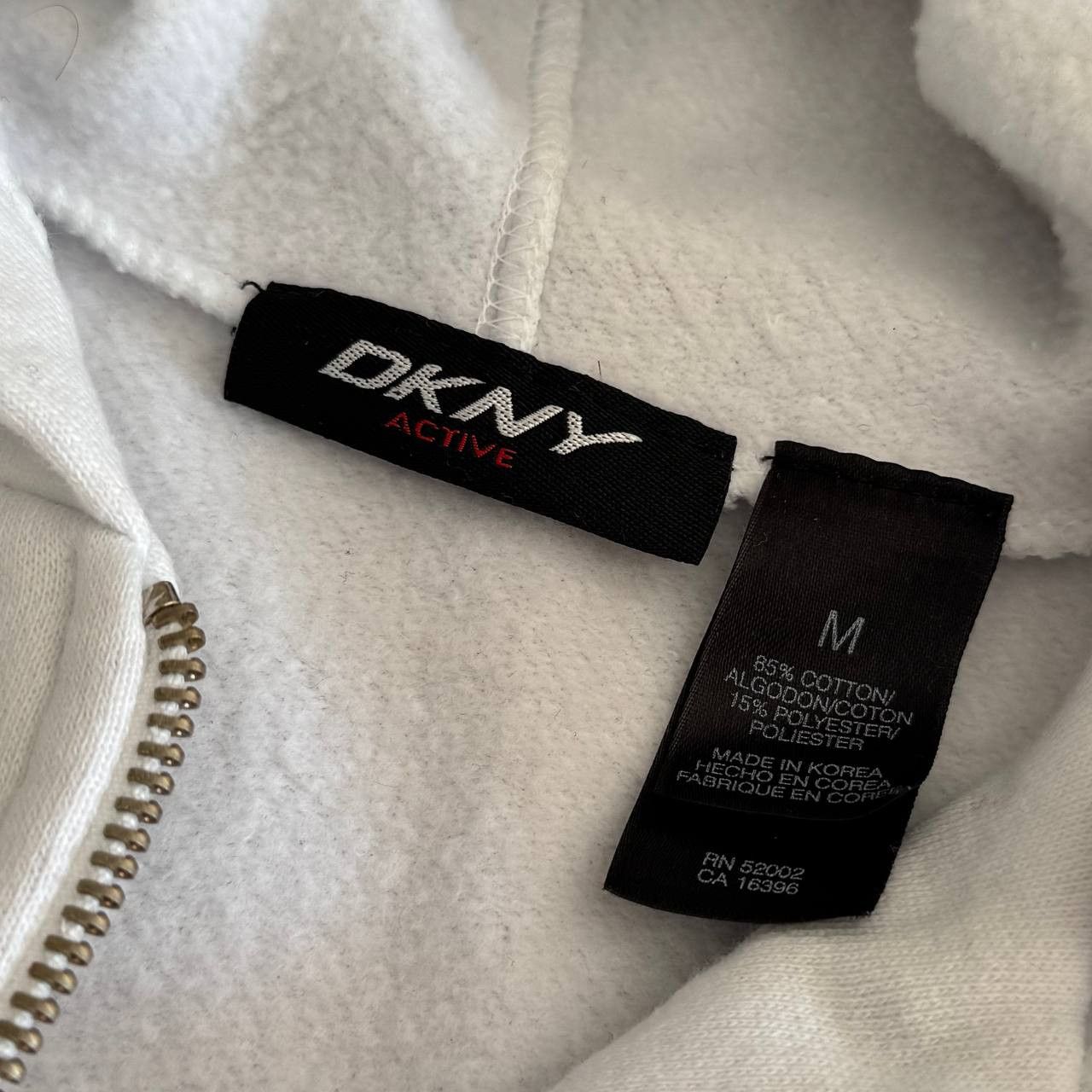 DKNY DKNY Y2K Vintage Big Logo Zip Hoodie Size M / US 6-8 / IT 42-44 - 13 Thumbnail