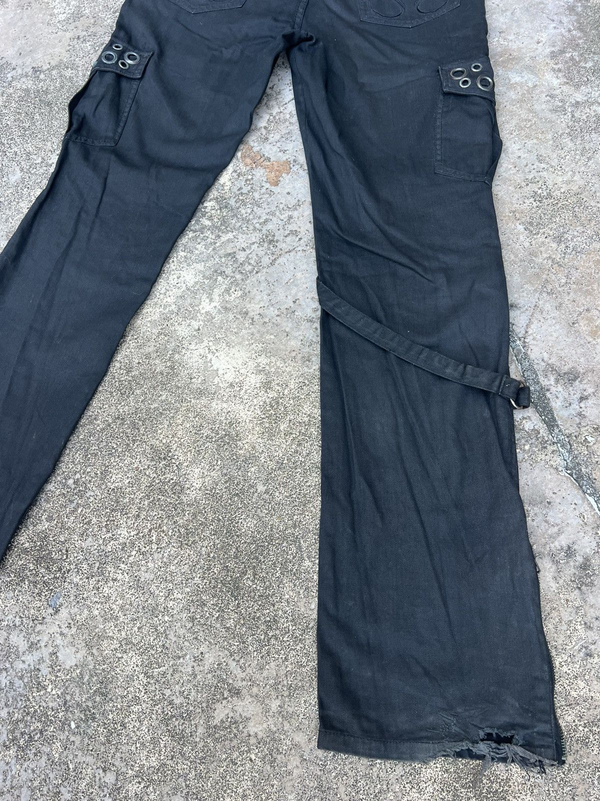 CIVARIZE × If Six Was Nine × KMRii Y2K Civarize Black Flare Cyberpunk Wax Denim Size US 30 / EU 46 - 12 Thumbnail