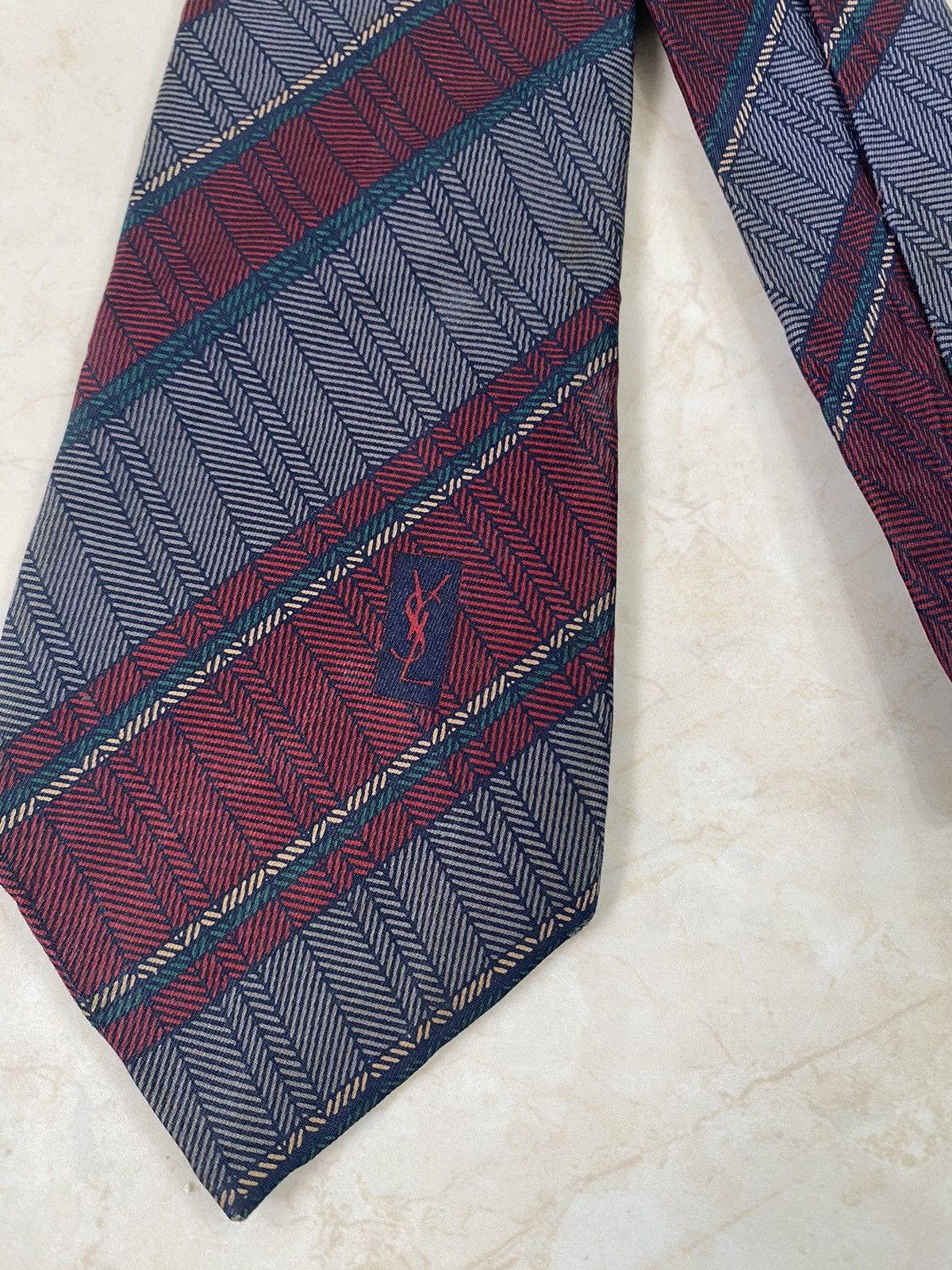 Vintage × Yves Saint Laurent 💥VINTAGE YVES SAINT LAURENT Paris necktie silk tie Size ONE SIZE - 4 Thumbnail