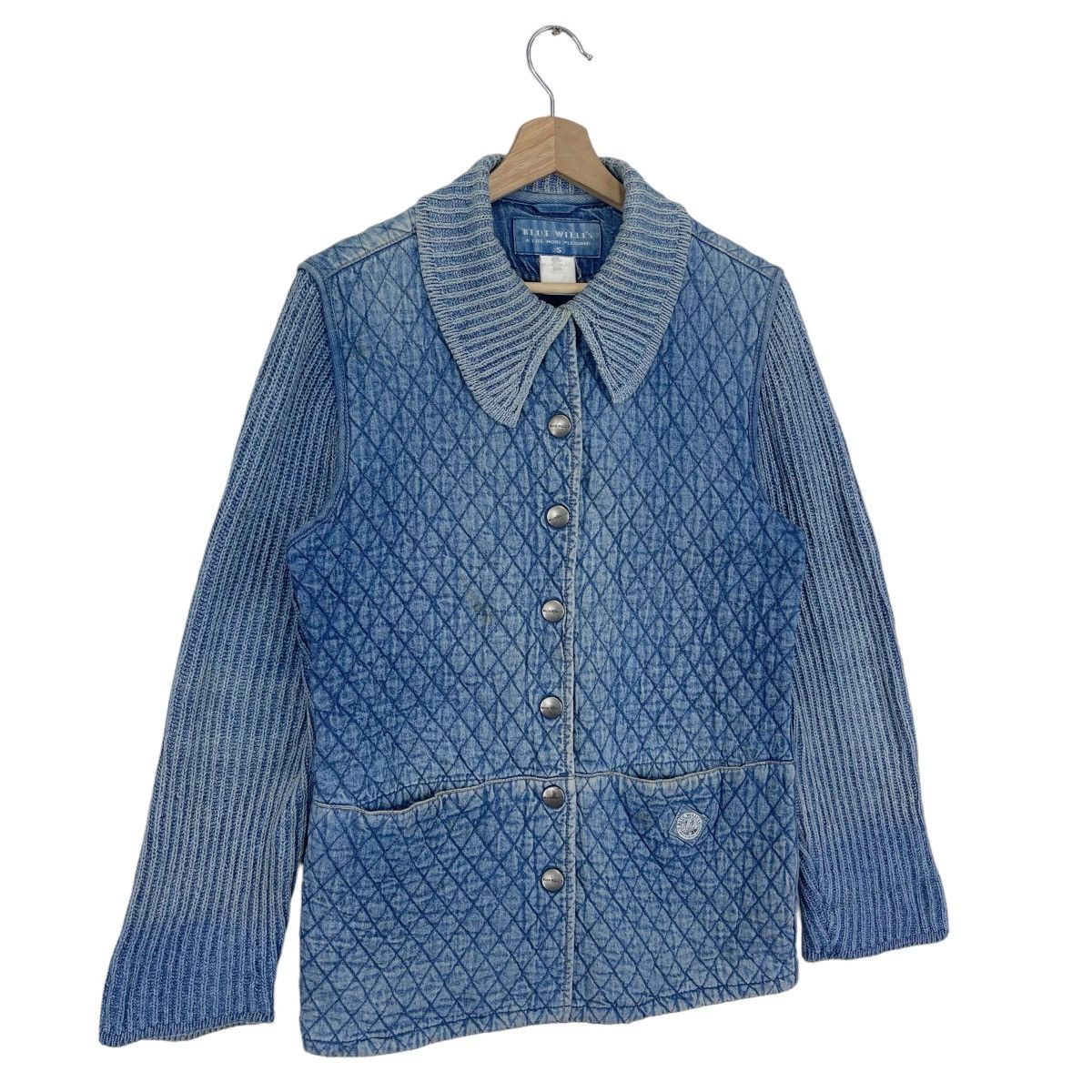 45rpm × Indigo Blue Willis Quilted Indigo Denim Jacket Size US S / EU 44-46 / 1 - 3 Thumbnail