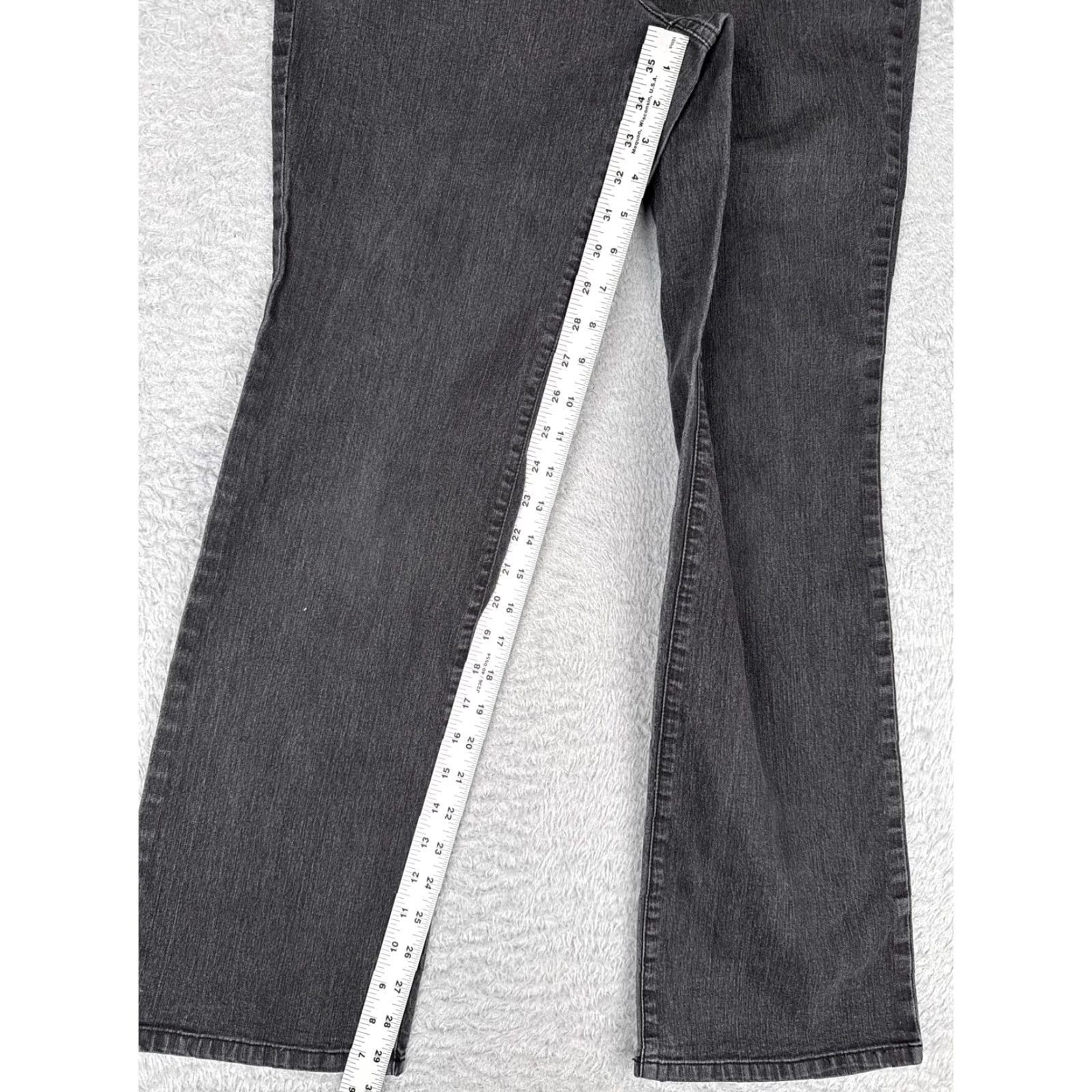 Vintage Christopher & Banks Jeans Womens 6 Mid Rise Straight Charcoal Wash Denim 30x30 Size 28" / US 6 / IT 42 - 7 Thumbnail