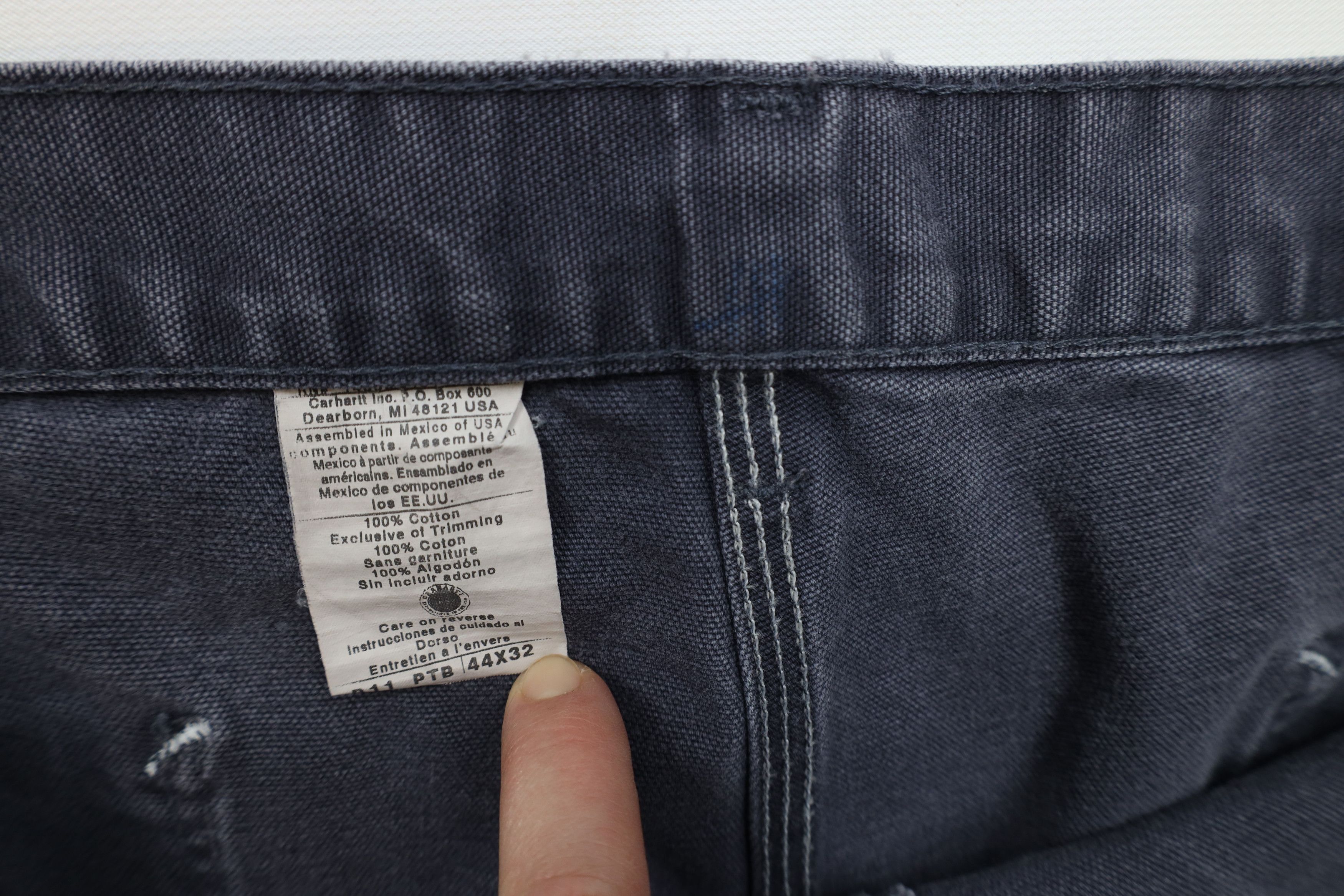 Carhartt × Vintage Vintage Y2K Carhartt Wide Leg Dungaree Pants Petrol Blue Size US 44 / EU 60 - 8 Thumbnail