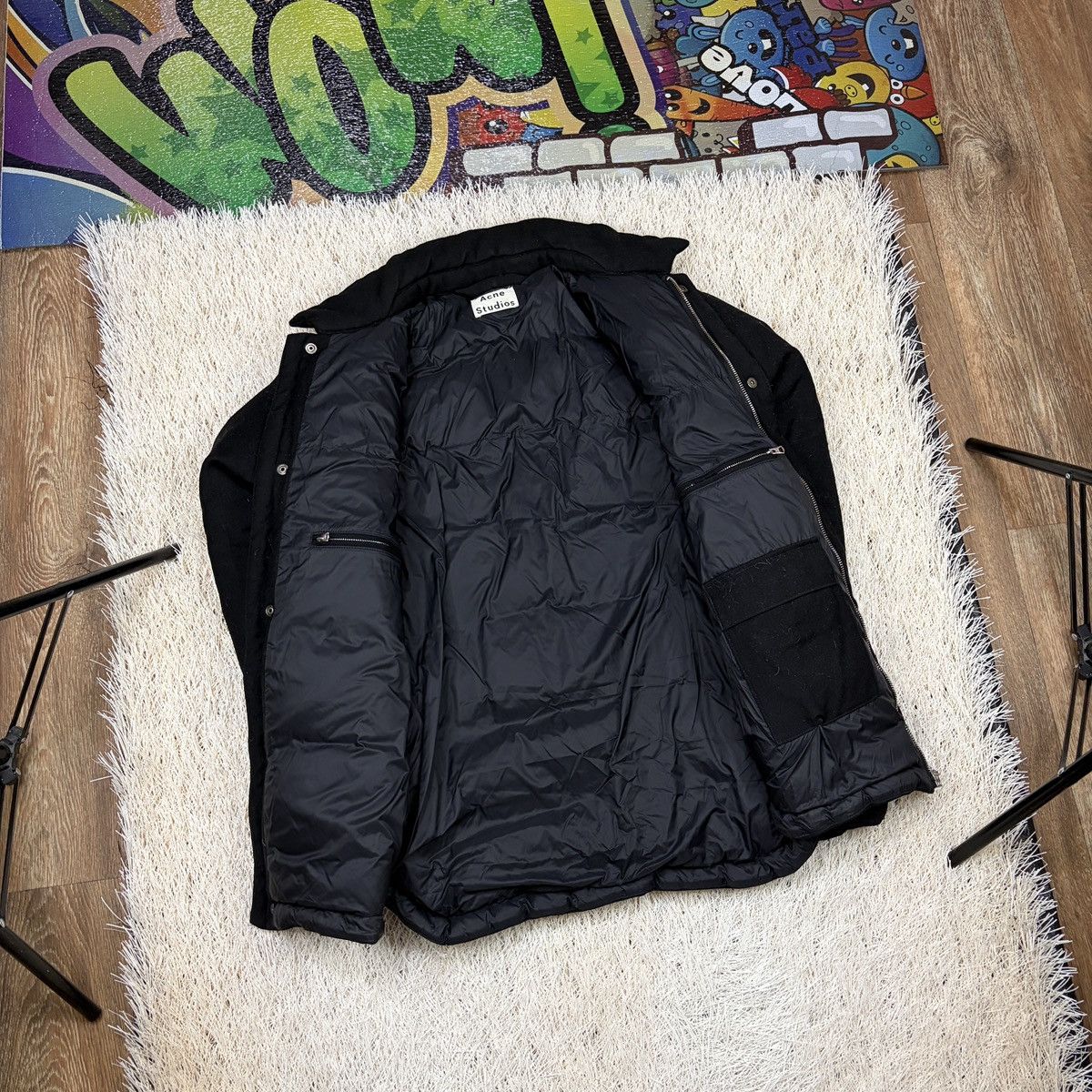 Acne Studios Acne Studios Mountain Jacket AW16 Down Puffer Black Wool 48 Size US M / EU 48-50 / 2 - 3 Thumbnail