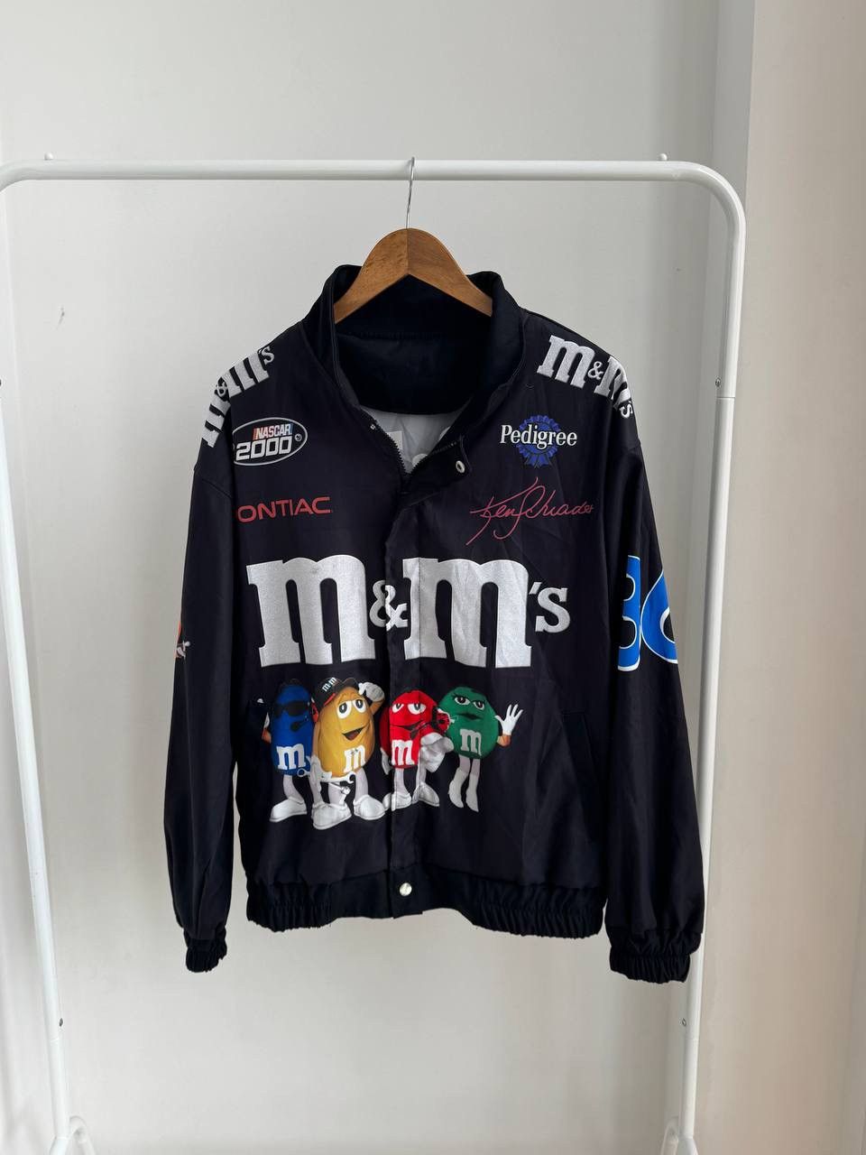 NASCAR NASCAR 2000 M&Ms VINTAGE RACING TEAM BOMBER JACKET Y2K Sz M Size US M / EU 48-50 / 2 - 2 Thumbnail