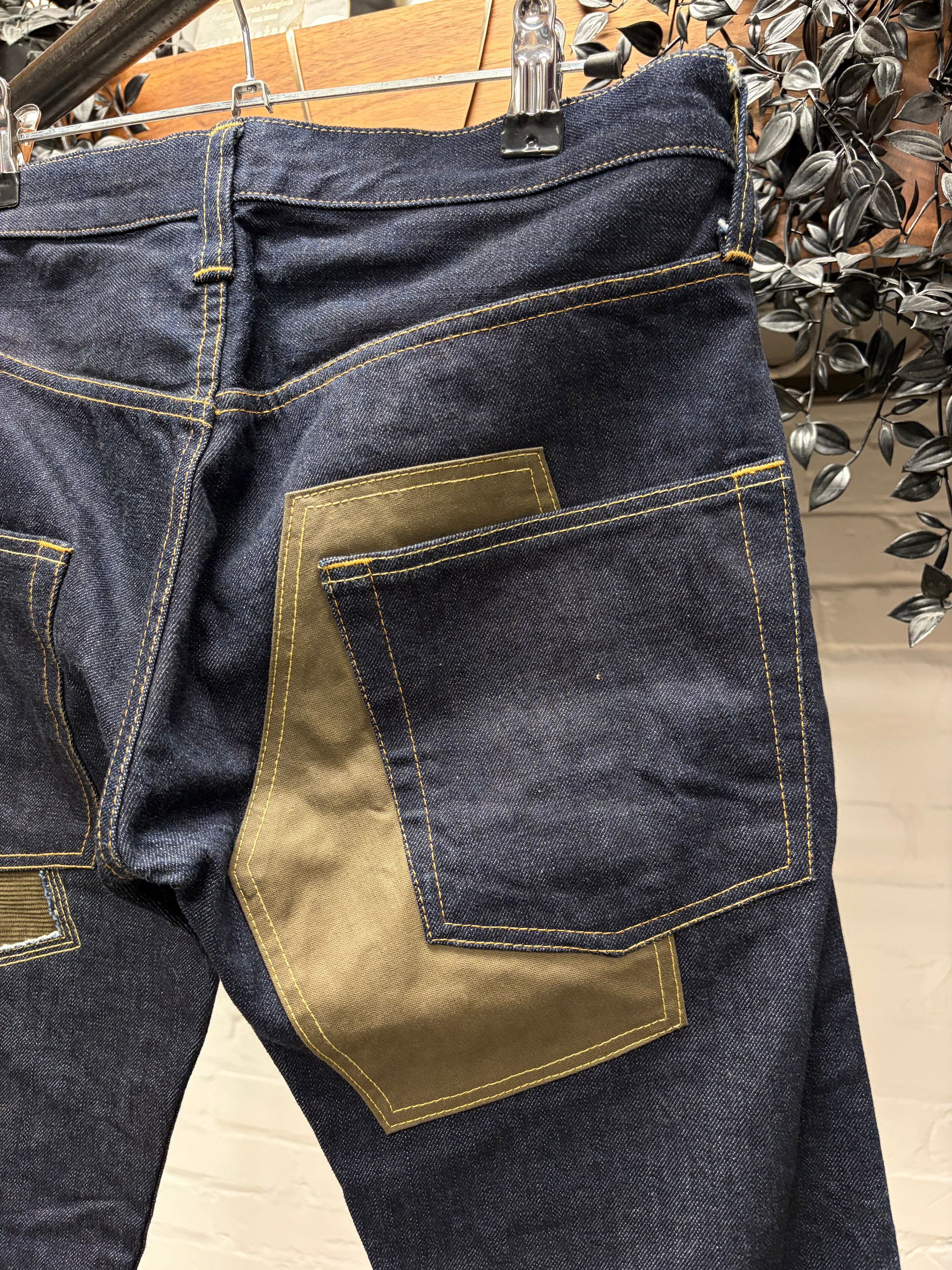 Junya Watanabe 2011 Junya Watanabe Reconstructed Patchwork Raw Blue Bootcut Denim Size US 28 / EU 44 - 5 Thumbnail