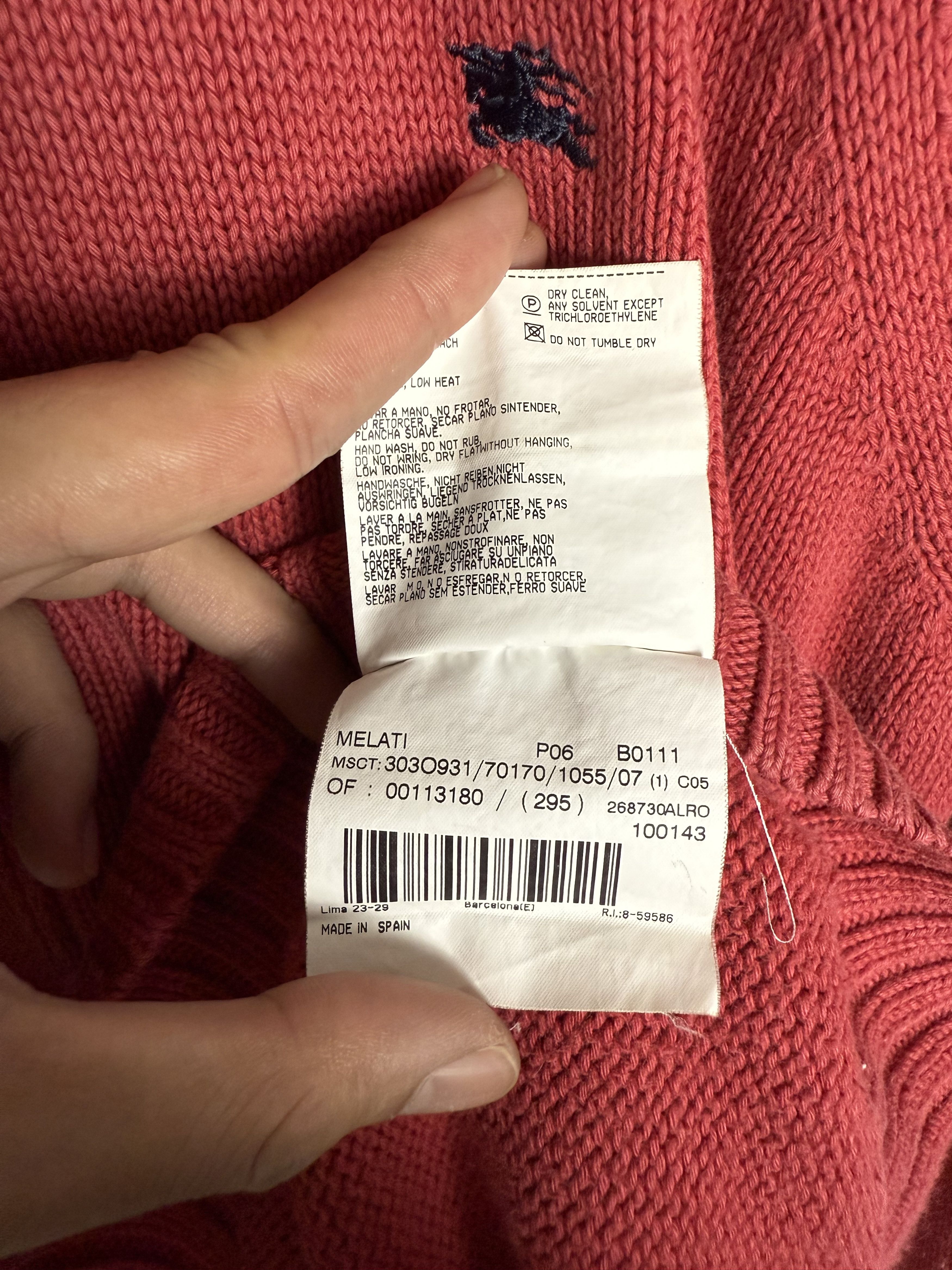 Burberry Vintage Burberry Knit Zip Up Sweater Jumper Size US L / EU 52-54 / 3 - 8 Thumbnail