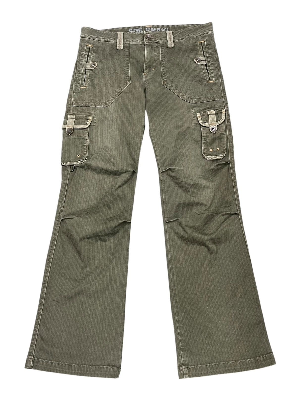 Edwin Vintage Edwin 505 Cargo Flare Pants Y2K Harajuku Military Size US 32 / EU 48 - 4 Thumbnail