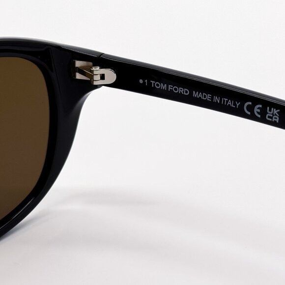 Tom Ford NEW TOM FORD SUNGLASSES EDWARD-02 TF1002 01J BLACK UNISEX EY Size ONE SIZE - 7 Thumbnail