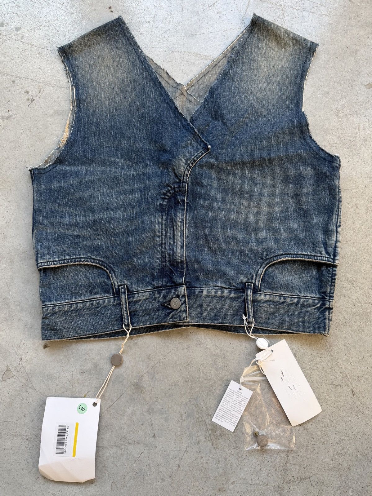 Maison Margiela AW16 Maison Margiela Reconstructed Upside-Down Jean Vest Size US M / EU 48-50 / 2 - 1 Thumbnail