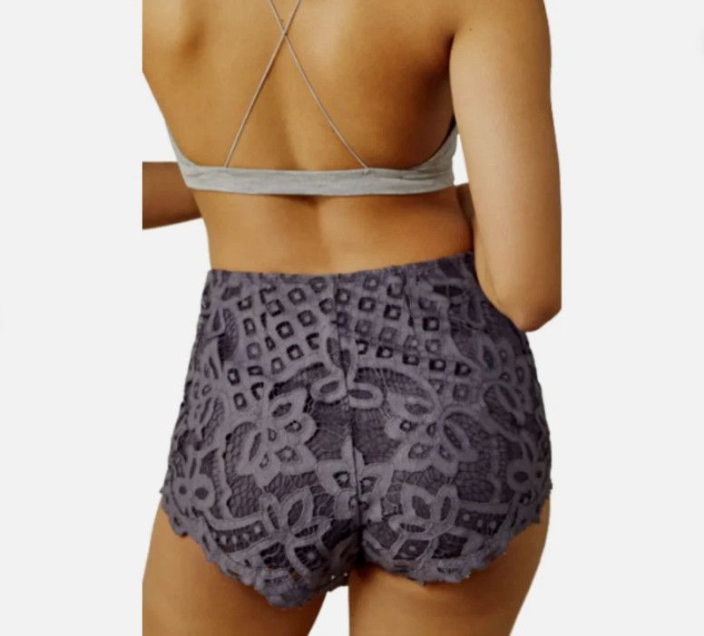 Free People Intimately Free People Adella Shorts in Charcoal ( M ) Size 30" / US 8 / IT 44 - 2 Thumbnail