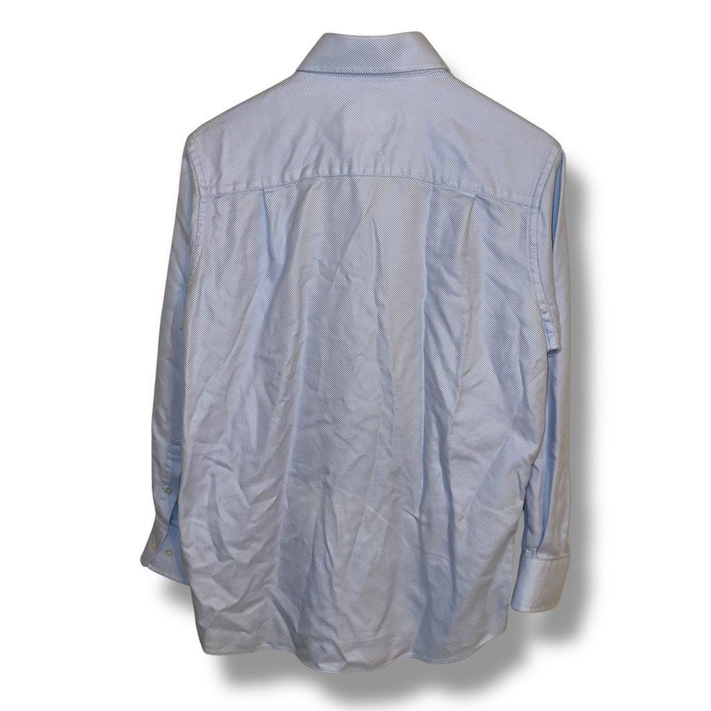 David Donahue Blue David Donahue Trim Fit Dress Shirt Size M 16 32/33 Size US M / EU 48-50 / 2 - 8 Thumbnail