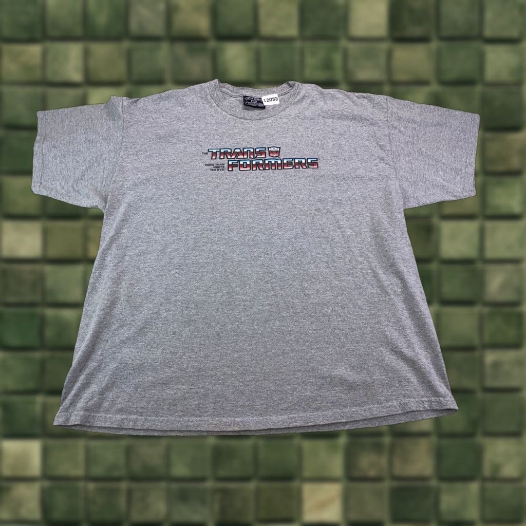 Vintage VINTAGE Transformers Steve & Barry’s T-Shirt Gray 2XL Graphic Men 90s Classic Movies Crew Neck Short Sleeve Size US XXL / EU 58 / 5 - 1 Thumbnail