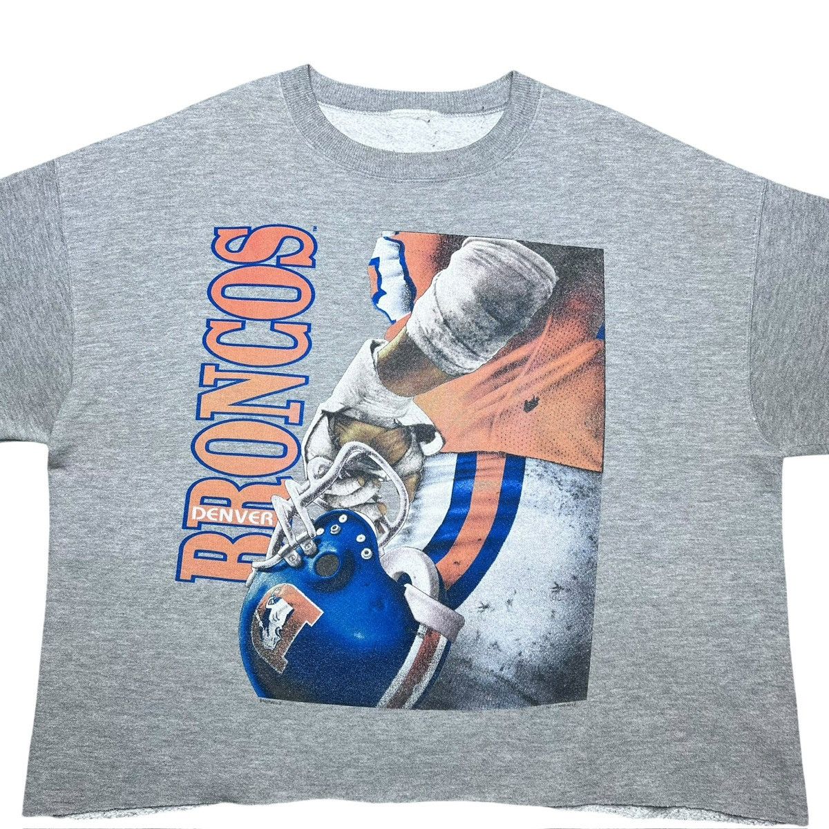 Nutmeg Vintage 1996 NFL Denver Broncos Nutmeg Helmet Sweatshirt Size US XL / EU 56 / 4 - 4 Thumbnail