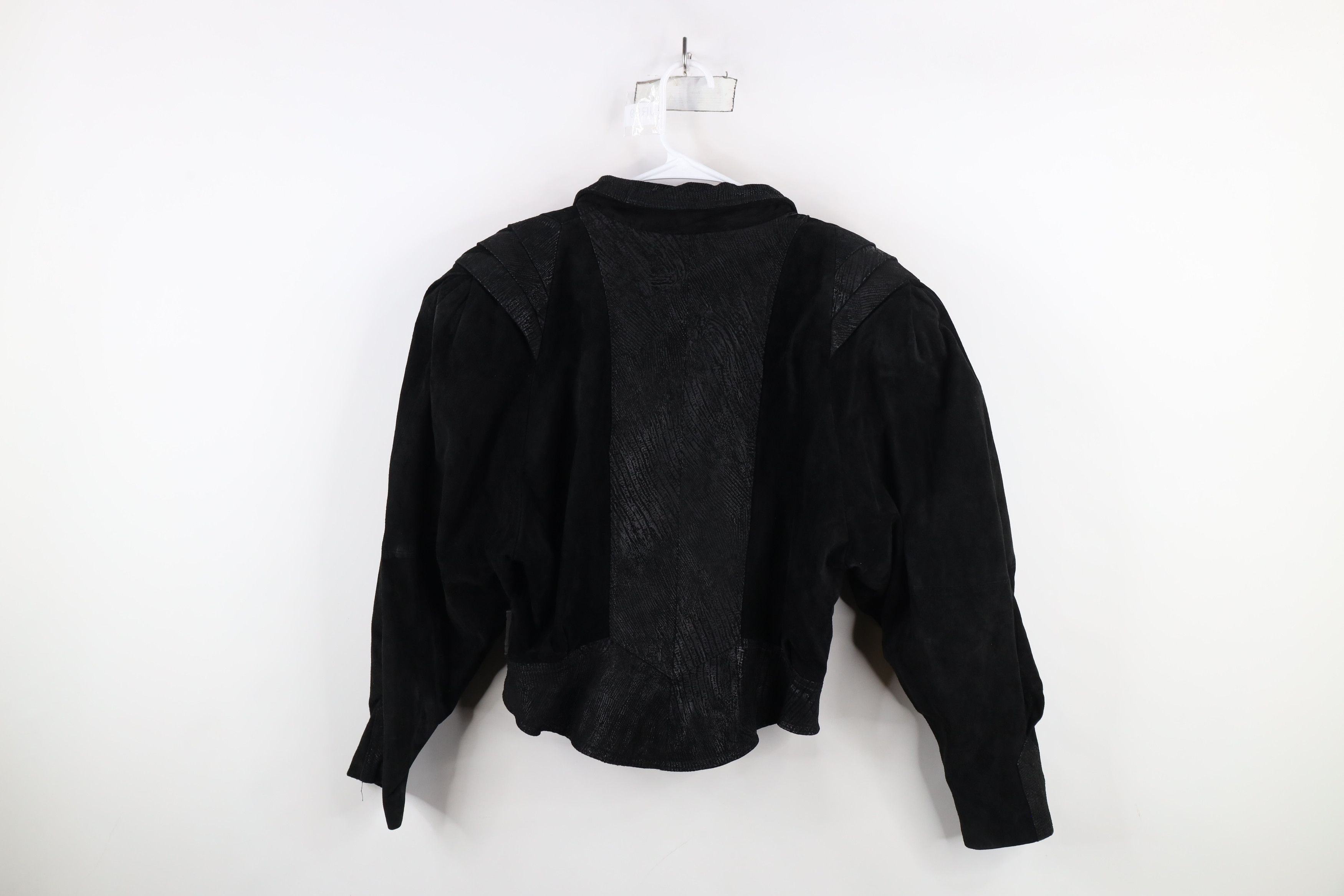 Vintage Vintage 80s 90s Streetwear Cropped Suede Leather Jacket Size M / US 6-8 / IT 42-44 - 13 Thumbnail