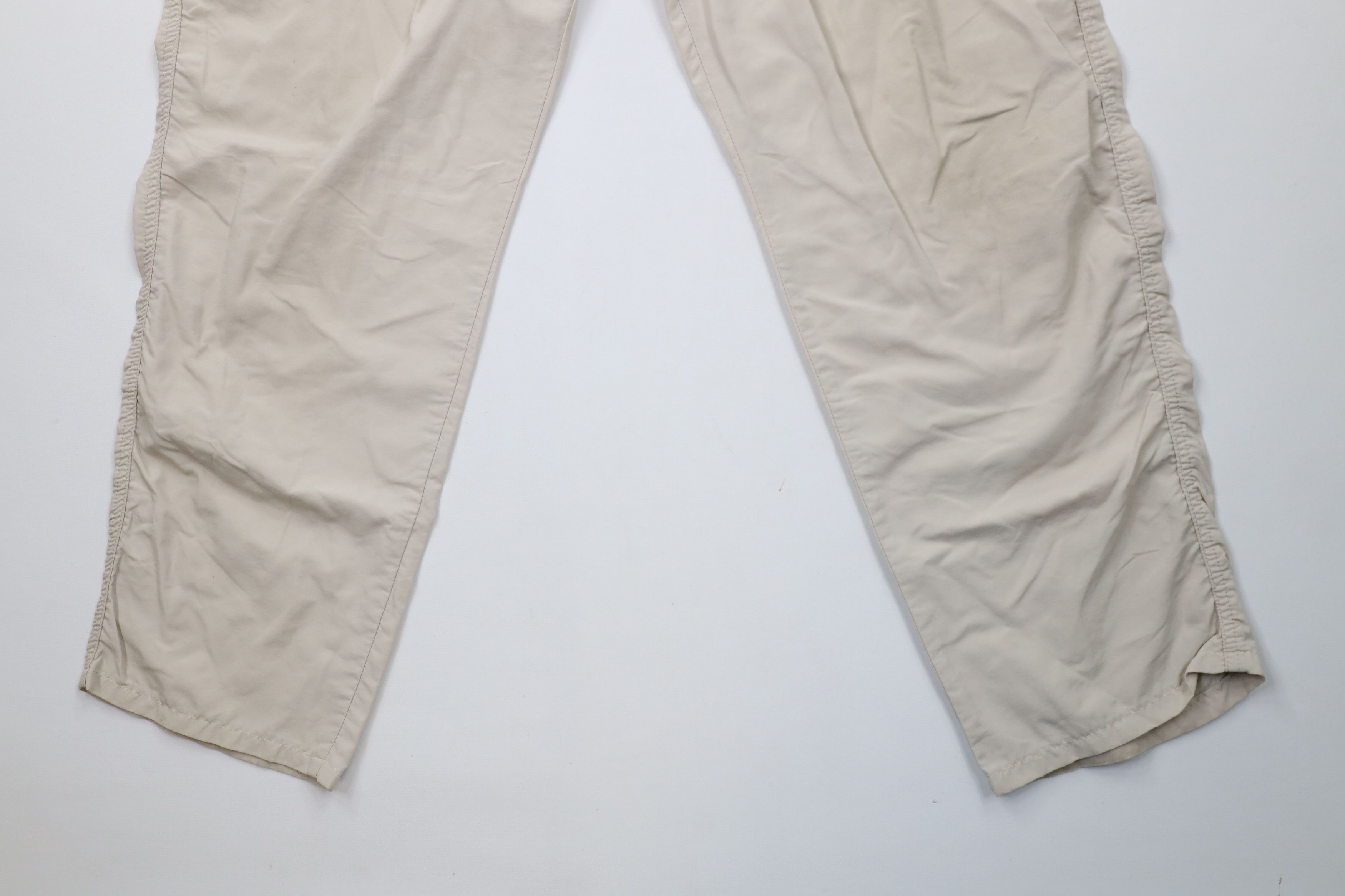 Lands' End × Vintage Vintage 90s Lands End Wide Leg Windbreaker Pants Beige USA Size 38" / US 16 / IT 52 - 4 Thumbnail