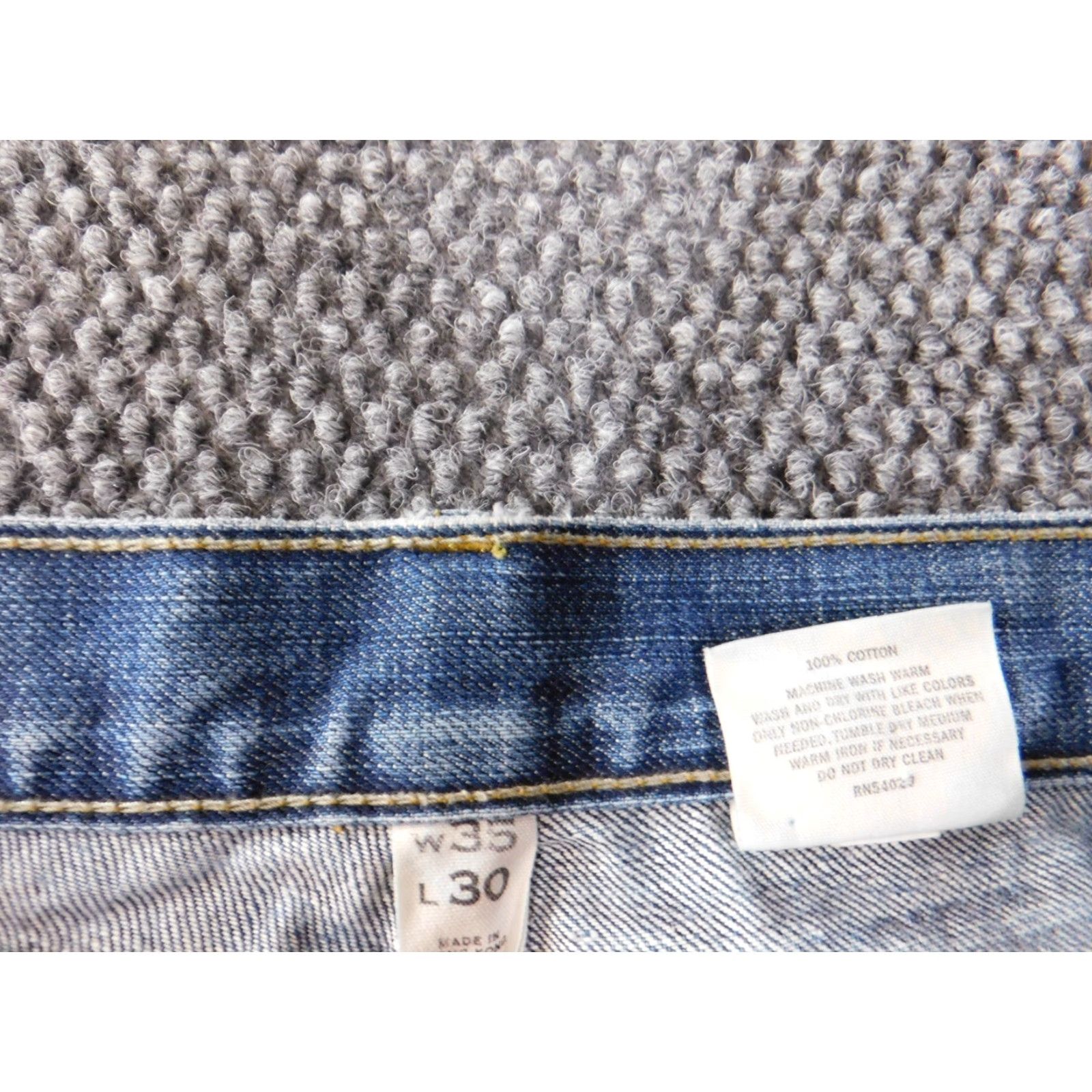 Banana Republic Banana Republic Jeans Mens 35x27 Blue Straight Denim Regular Cotton Zip Pockets Inseam 27 Vintage No Theme Retro Size US 35 - 4 Thumbnail