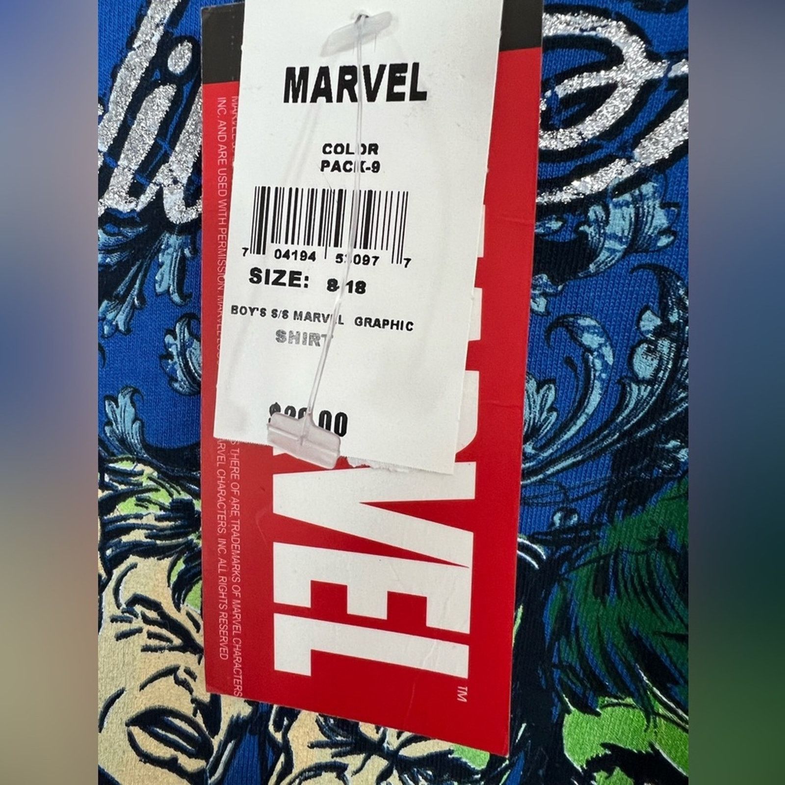 Marvel Comics 2008 MARVEL INCREDIBLE HULK BIG PRINT SHIRT YOUTH L RARE Y2K Size US S / EU 44-46 / 1 - 3 Thumbnail