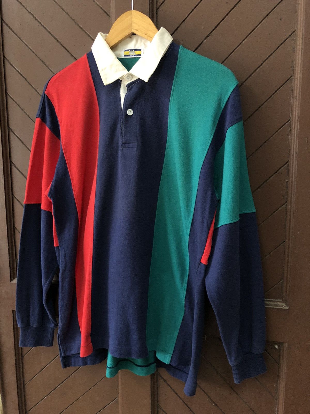 Vintage Vintage 90s UCLA Bruins Long Sleeve Polo Rugby Shirt Size US L / EU 52-54 / 3 - 3 Thumbnail