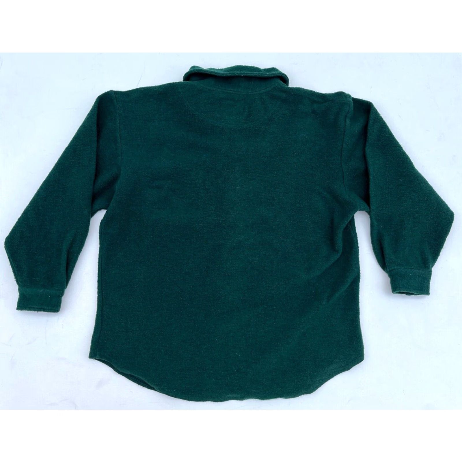 Abercrombie & Fitch VINTAGE Abercrombie & Fitch Adirondack Trail Guide Fleece Shirt Mens M Green 90s Button-Up Pocket Size US M / EU 48-50 / 2 - 2 Thumbnail