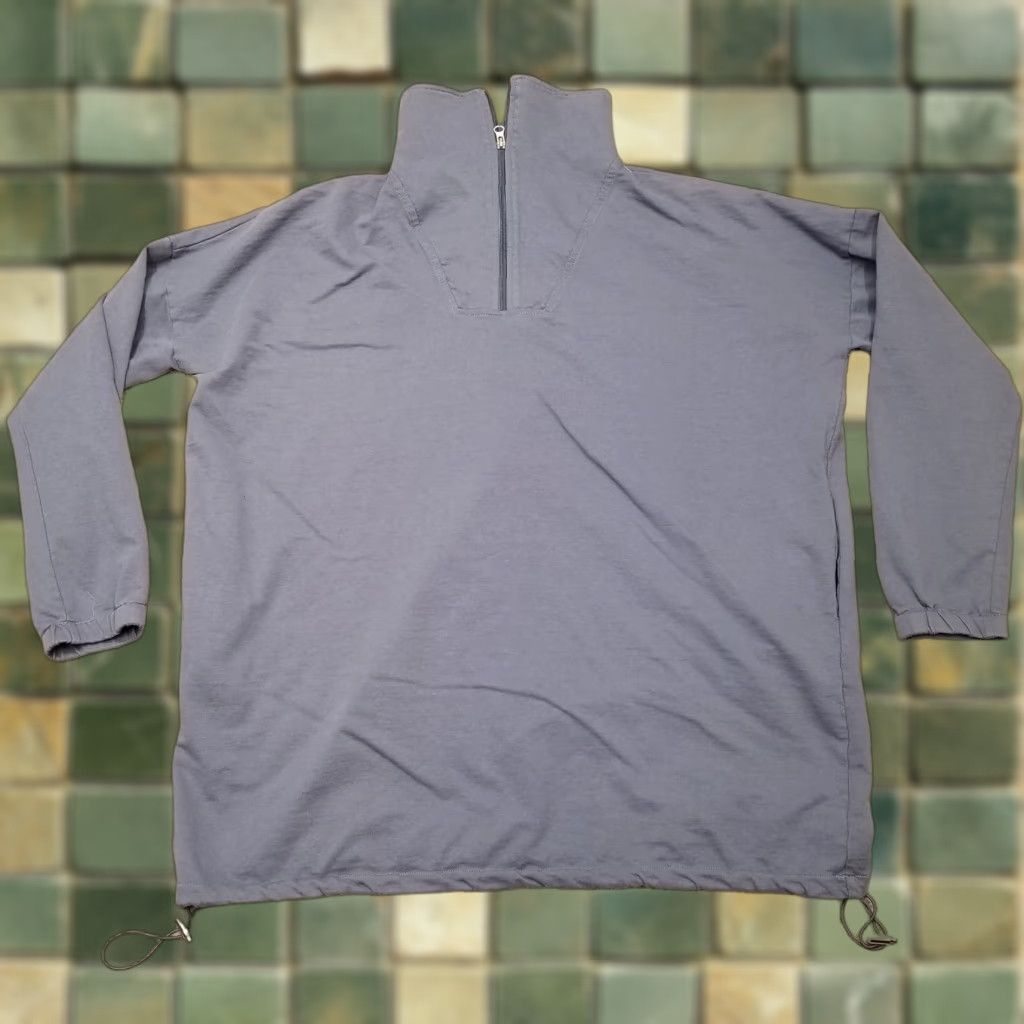 Vintage VINTAGE Salty Hoodie Mens M Steel Gray 1/4 Zip Pullover Highneck Casual Sweatshirt Gray Logo Size US M / EU 48-50 / 2 - 1 Thumbnail