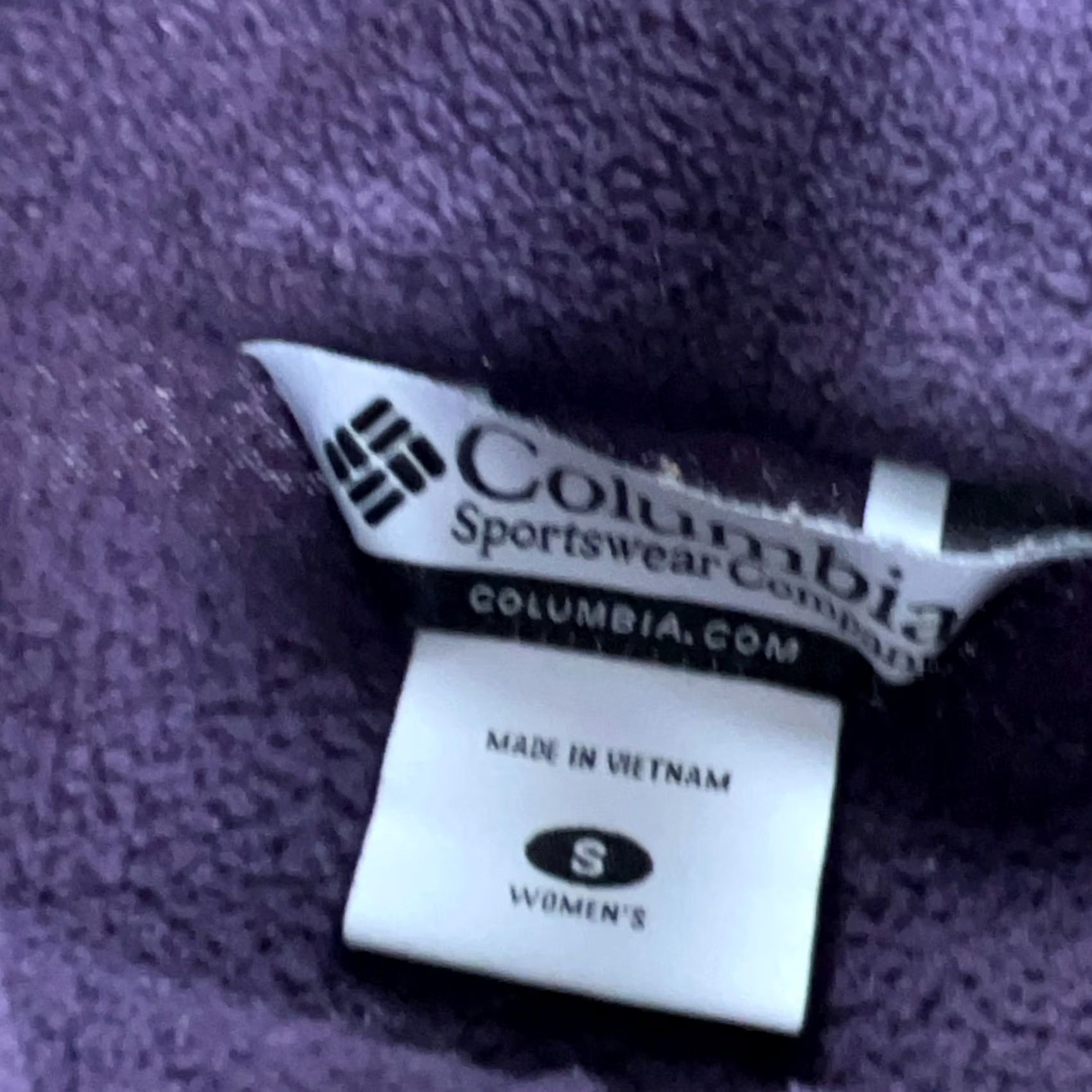 Layer 8 Columbia Fleece Jacket Women Small Purple Sweater Coat Layer Outdoors Hiking A7 Size S / US 4 / IT 40 - 4 Thumbnail