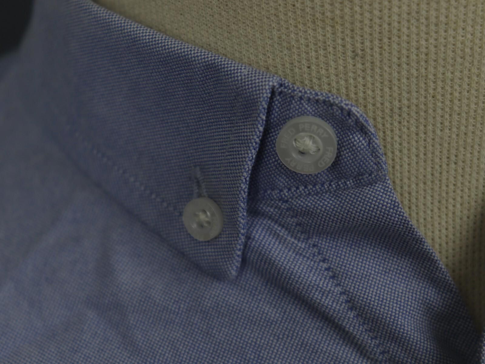 Fred Perry Fred Perry Blue Embroidered Button Down Shirt Size S Size US S / EU 44-46 / 1 - 7 Thumbnail