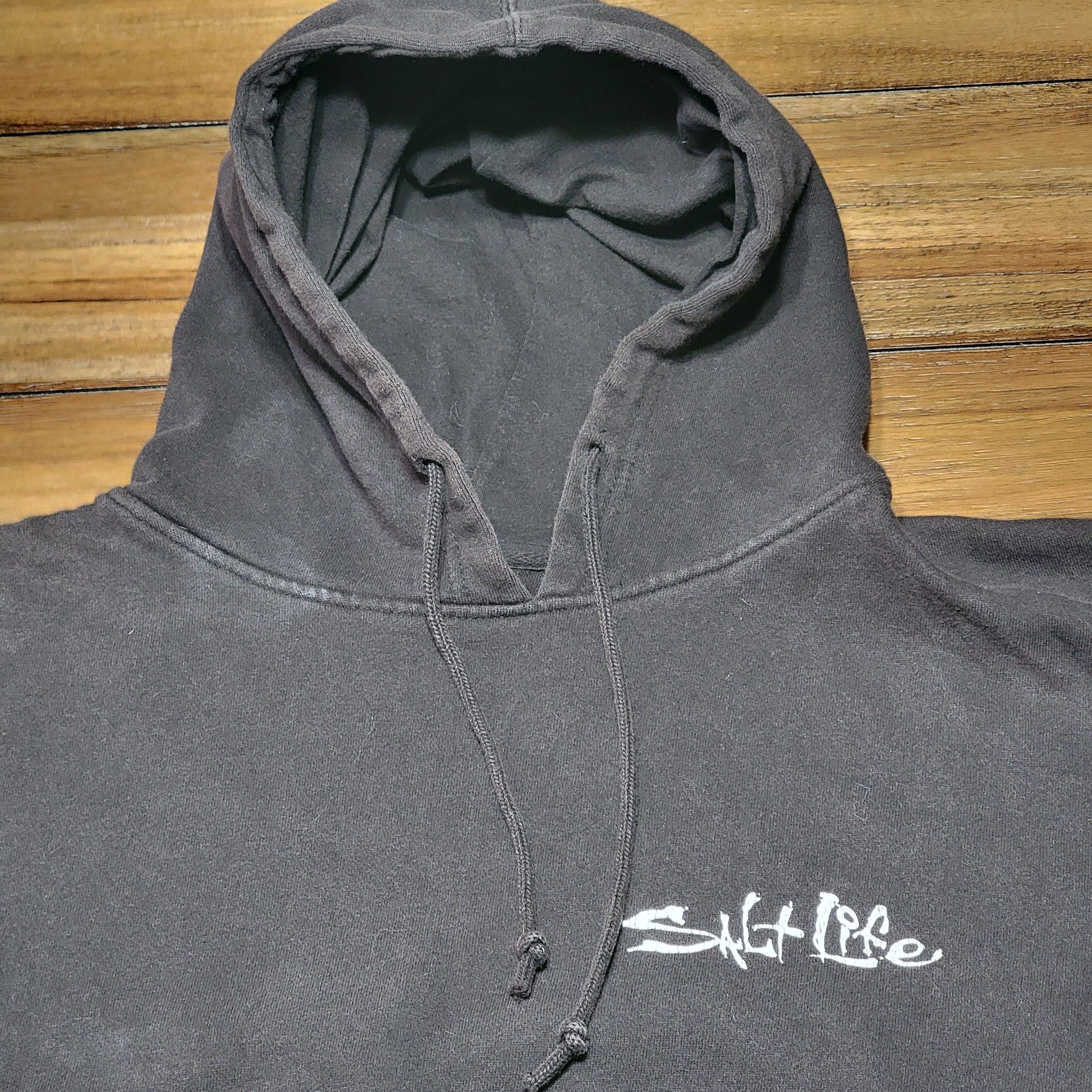 Other Salt Life LS Pullover Black Unisex Hoodie "Livin' Salty" Size US XXL / EU 58 / 5 - 5 Thumbnail