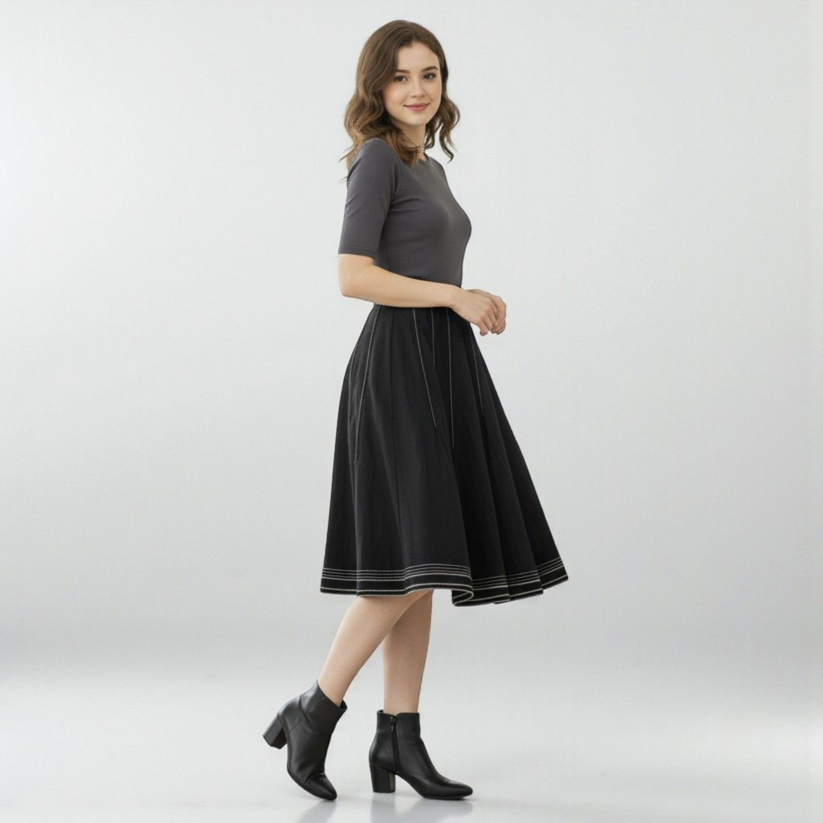 Emanuel Ungaro Emanuel Ungaro Black Flared Skirt - Size 6 Size 28" / US 6 / IT 42 - 14 Thumbnail