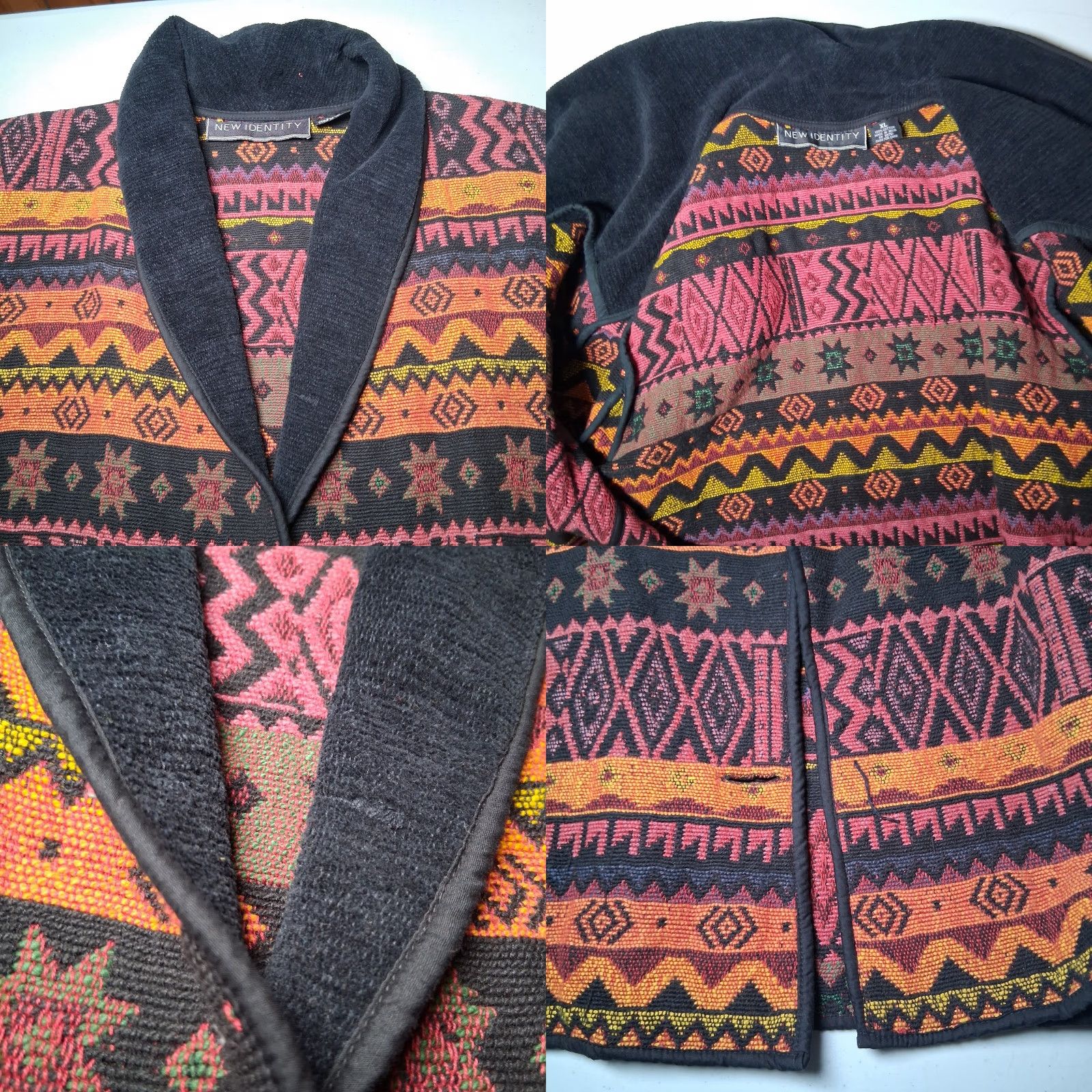 Vintage VINTAGE New Identity Tapestry Jacket Women XL Cropped Southwestern Stars Read Size XL / US 12-14 / IT 48-50 - 9 Thumbnail