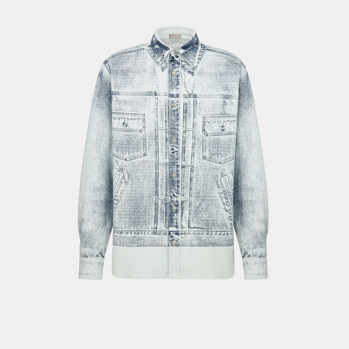 Dior o1bcso1str0226 Mkii-Effect Overshirt in Blue Size US XL / EU 56 / 4 - 1 Thumbnail