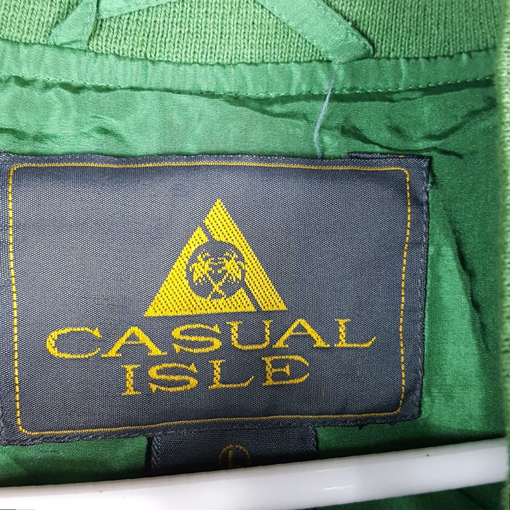 Etro VINTAGE Casual Isle 100% Silk Windbreaker Jacket Women's Size L Green Retro Zip Up 80s 90s Size L / US 10 / IT 46 - 5 Thumbnail