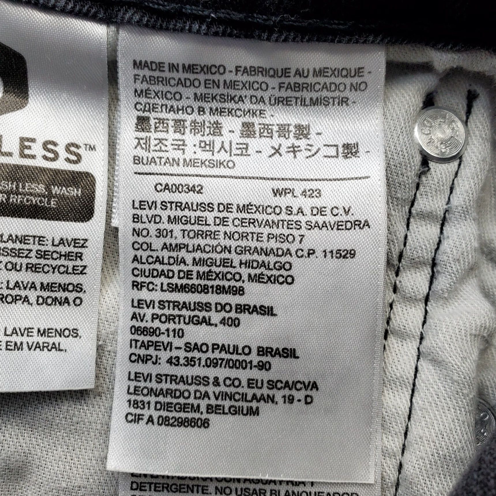 Levi's Levi's 502 Straight Jeans Mens Size 33 Mens Black Denim Stretch Comfort Jeans Size US 33 - 7 Thumbnail